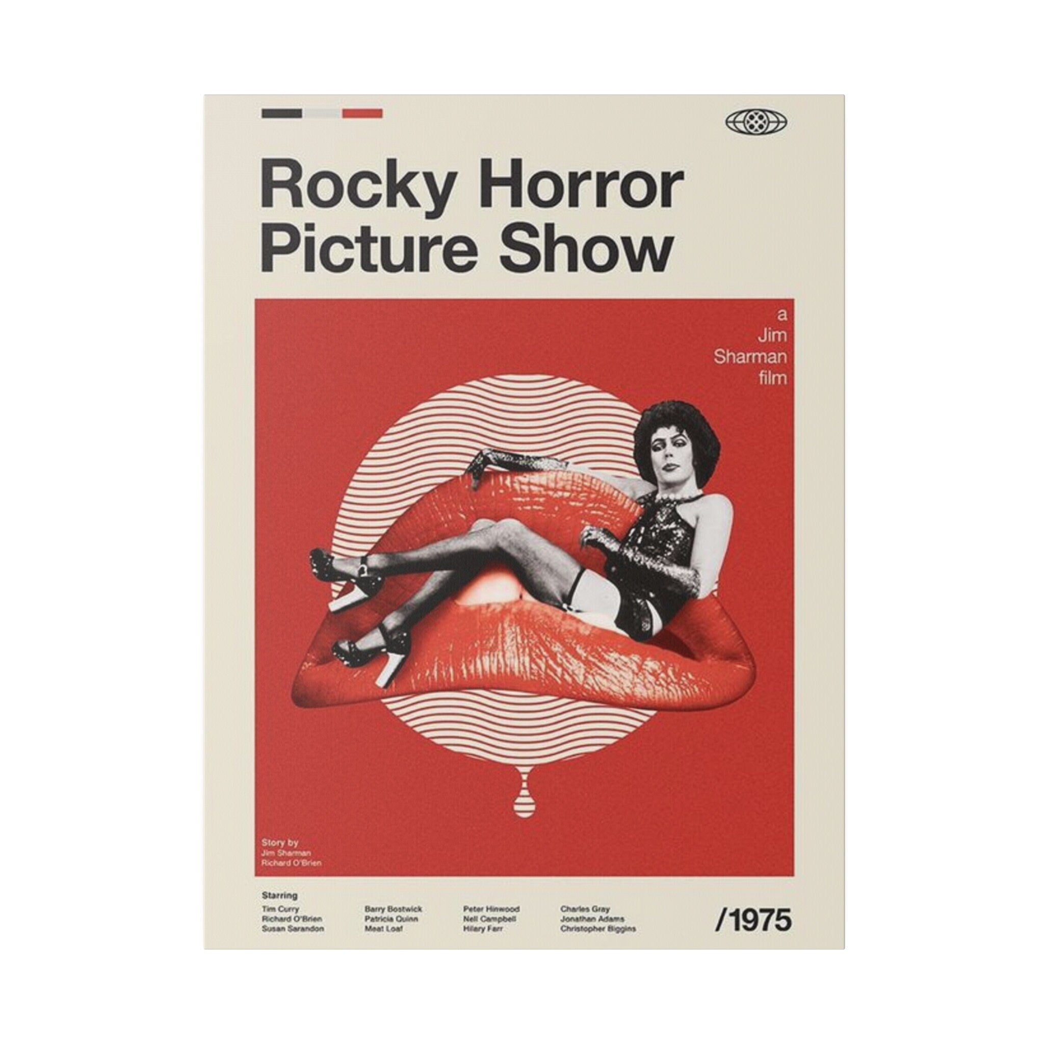 The Rocky Horror Picture Show Vintage Style Poster Custom Canvas Wall Print