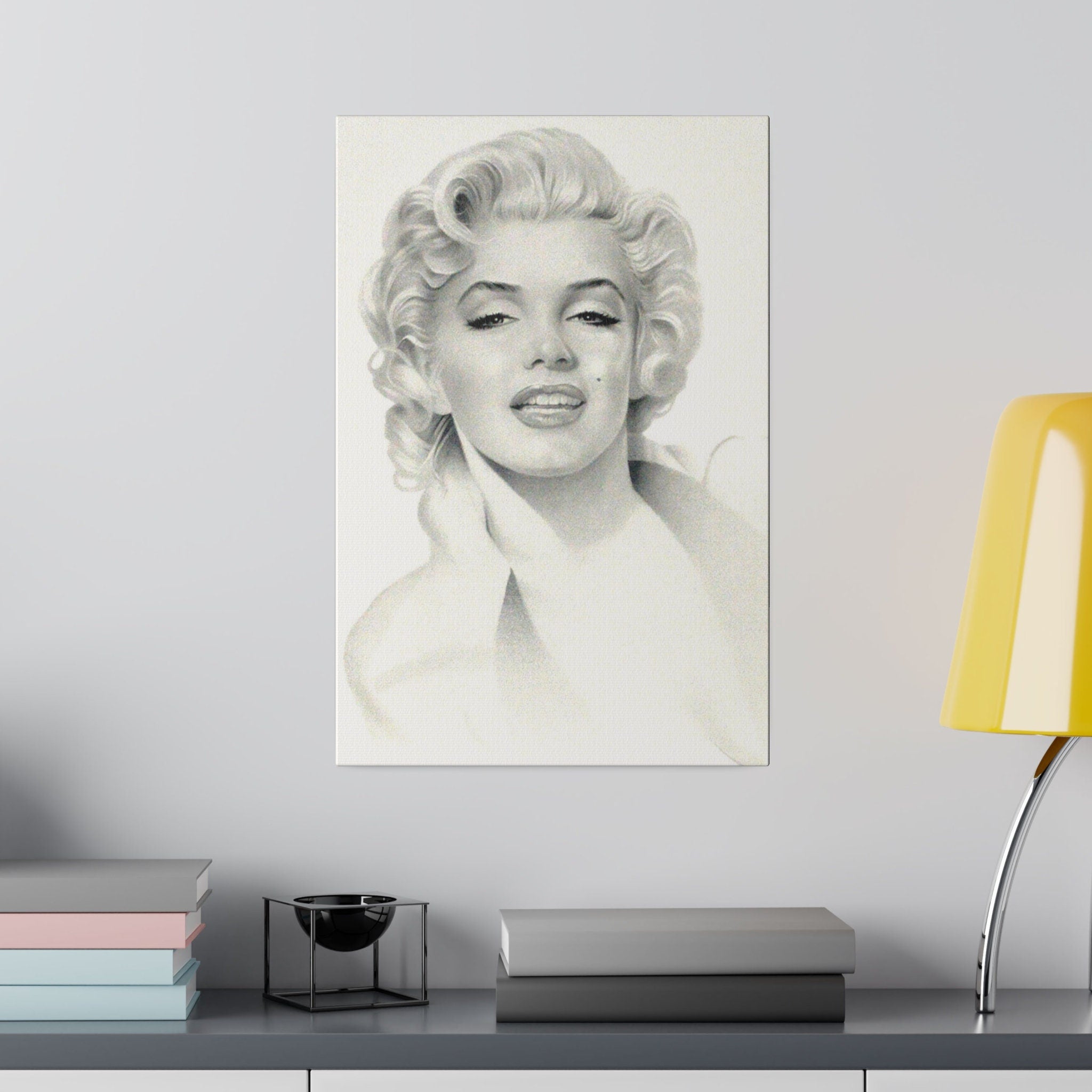 Marilyn Monroe Art Sketch Custom Canvas Wall Print