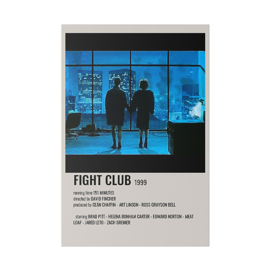 Fight Club Minimalist Movie Poster Custom Canvas Wall Print
