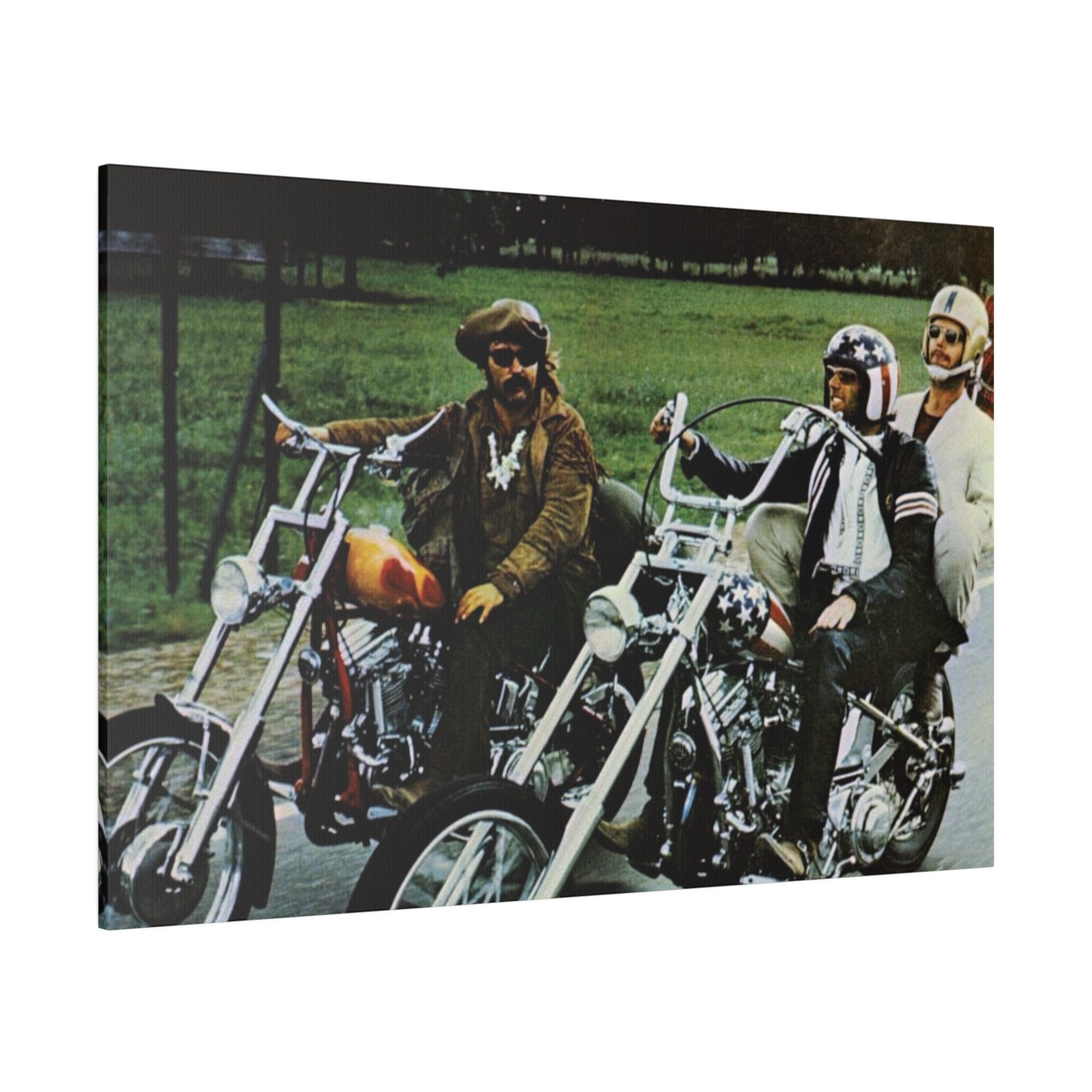 Easy Rider Cruising Color Photograph Custom Canvas Wall Print