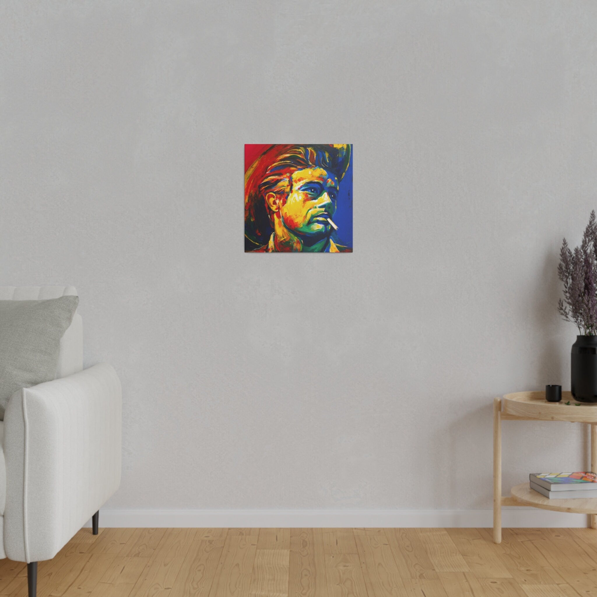 James Dean Abstract Color Painting Custom Canvas Wall Print