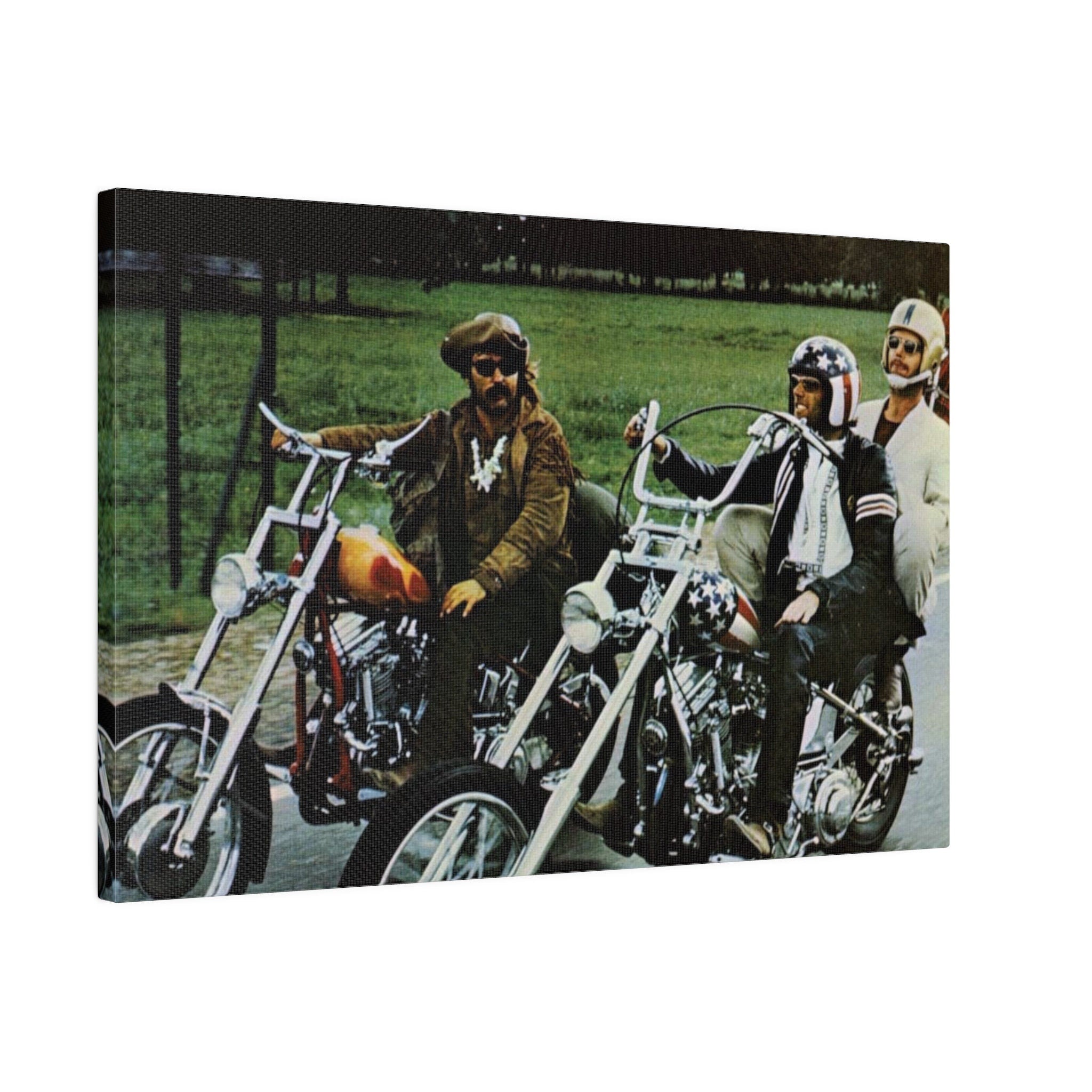 Easy Rider Cruising Color Photograph Custom Canvas Wall Print