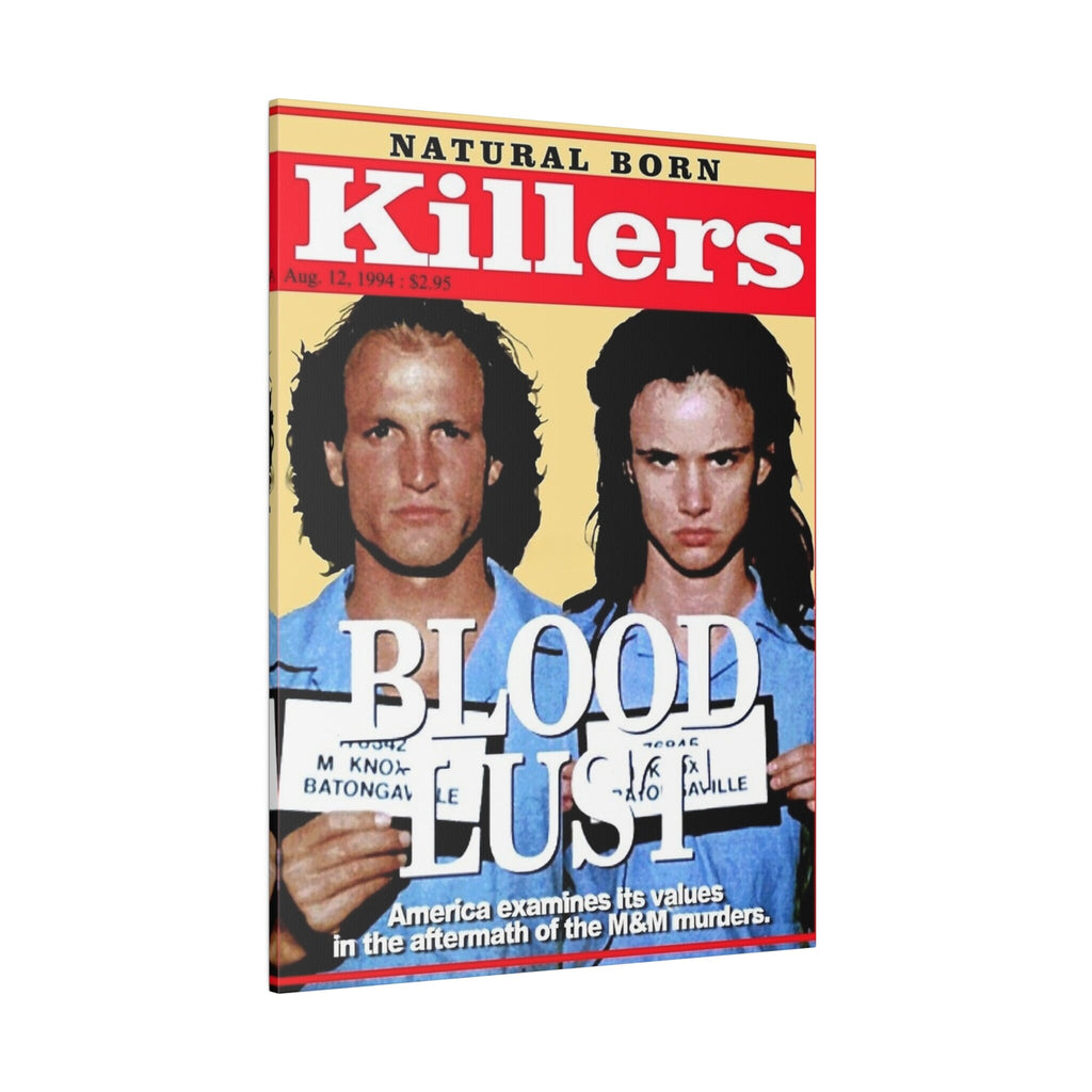Natural Born Killers Magazine Cover Custom Canvas Wall Print