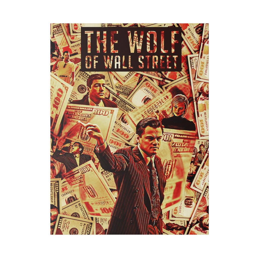 The Wolf Of Wall Street Jordan Belfort Abstract  Custom Canvas Wall Print
