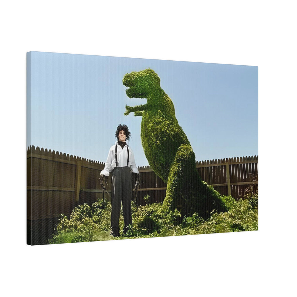 Edward Scissorhands Tree Sculpture Custom Canvas Wall Print