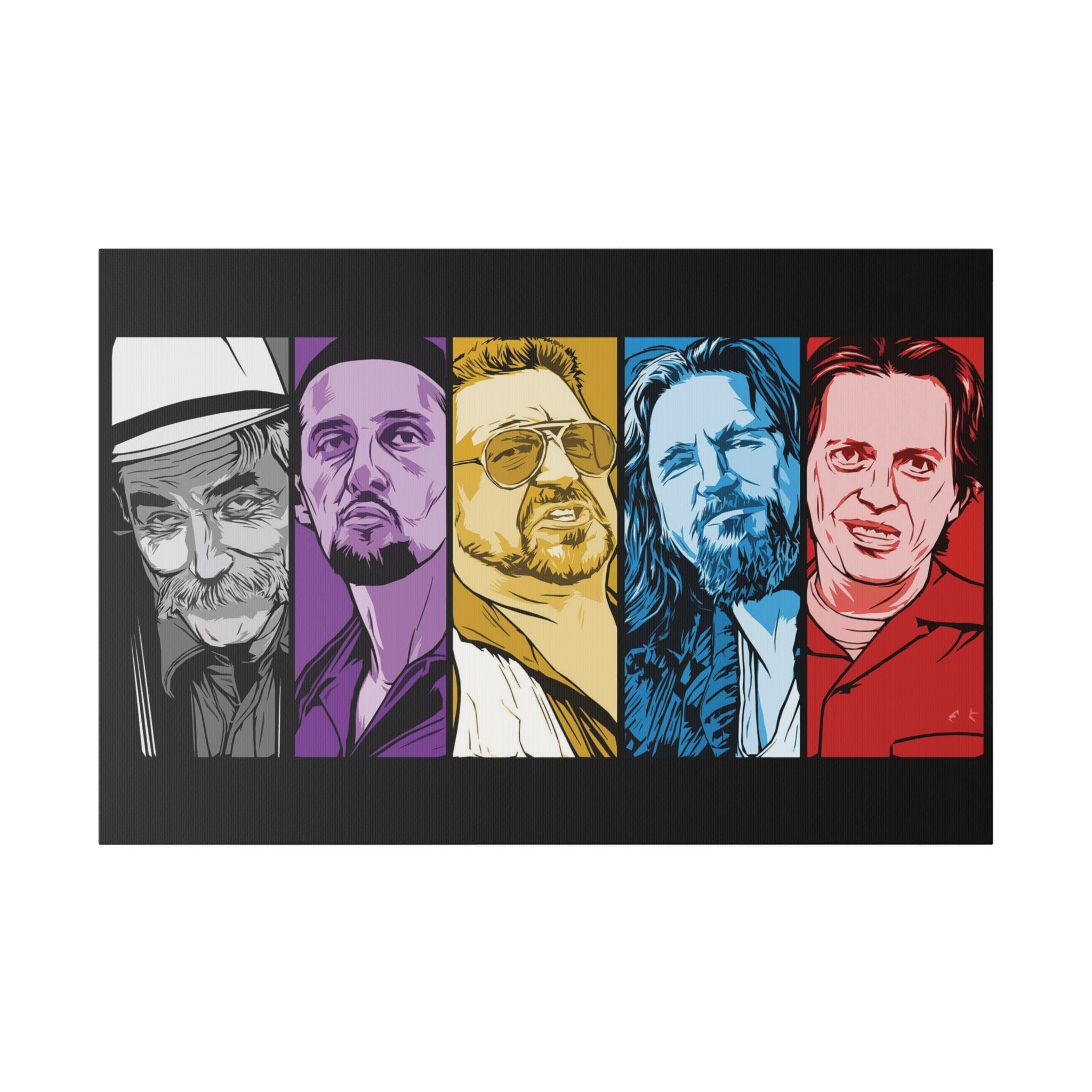 The Big Lebowski Faces Custom Canvas Wall Print
