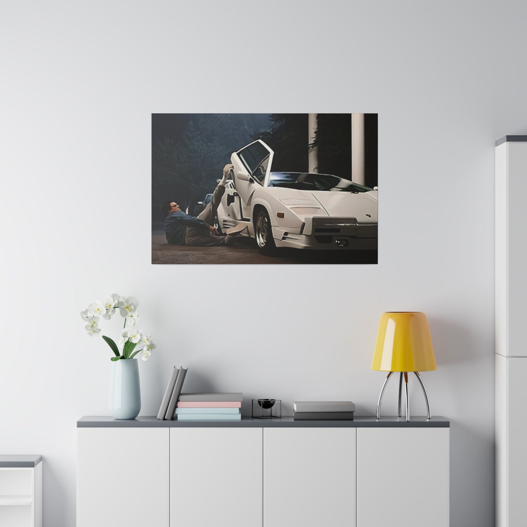 The Wolf Of Wall Street Quaalude Lamborghini Custom Canvas Wall Print