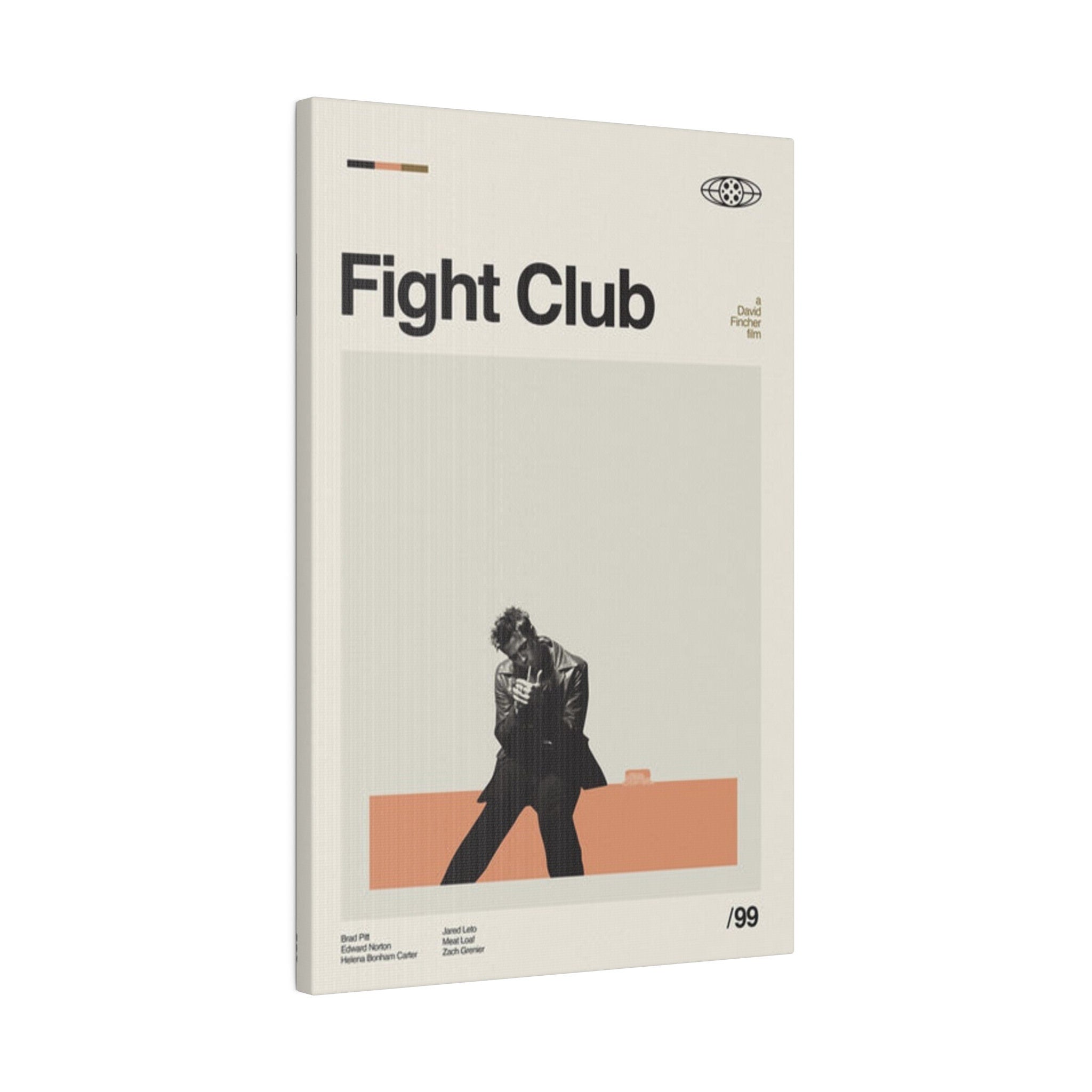 Fight Club Minimalist Movie Poster Custom Canvas Wall Print