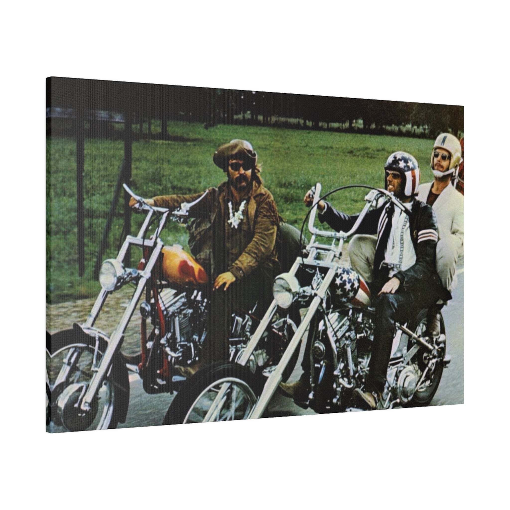 Easy Rider Cruising Color Photograph Custom Canvas Wall Print