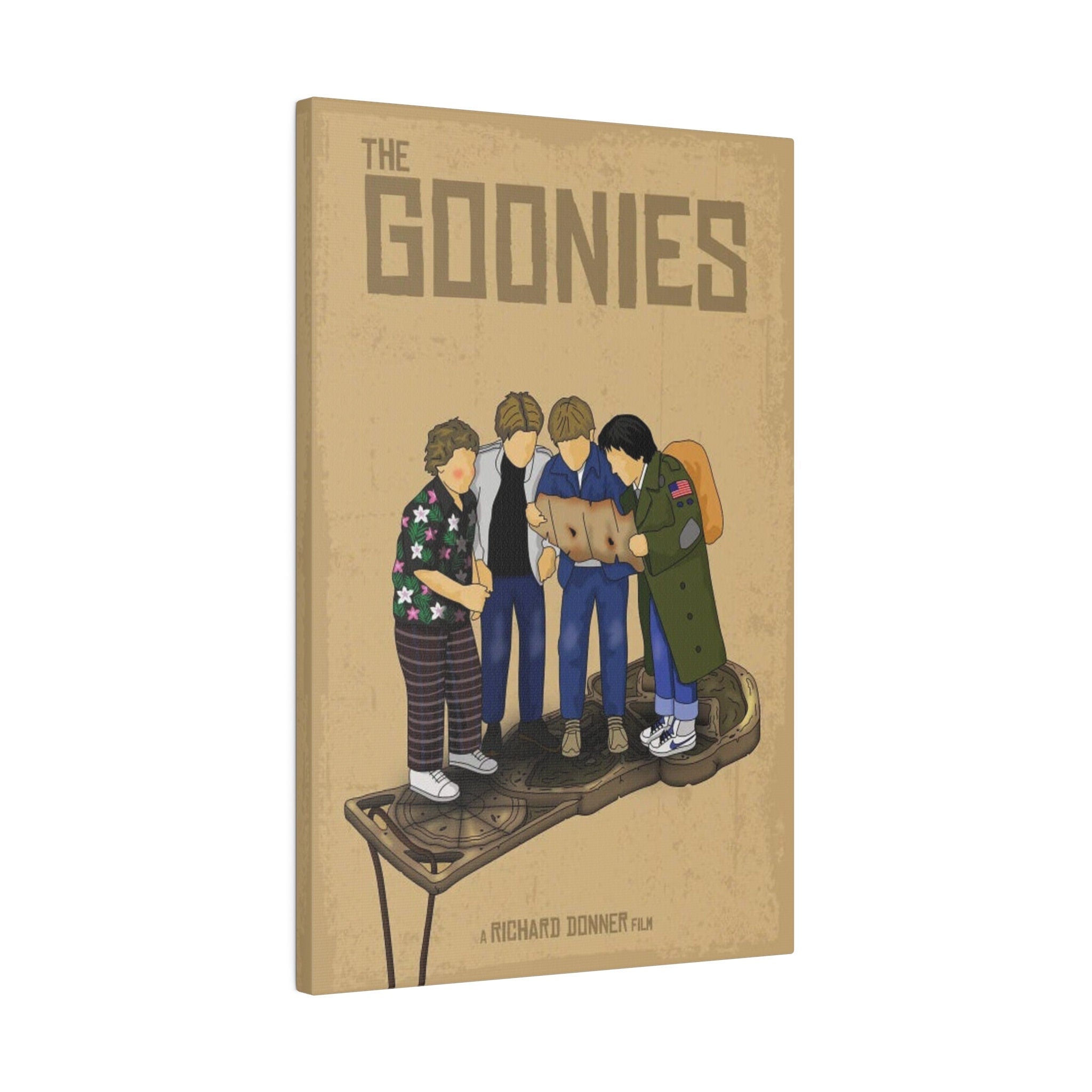 The Goonies Abstract Animated Poster Custom Canvas Wall Print