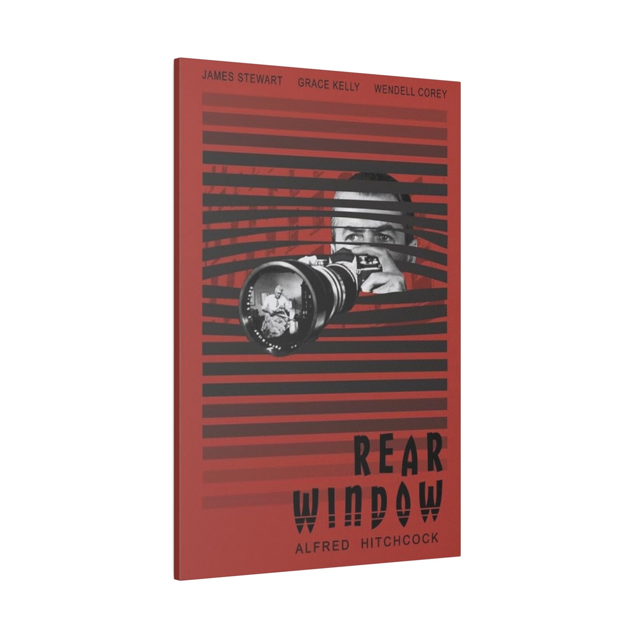 Alfred Hitchcock's Rear Window Movie Poster Custom Canvas Wall Print