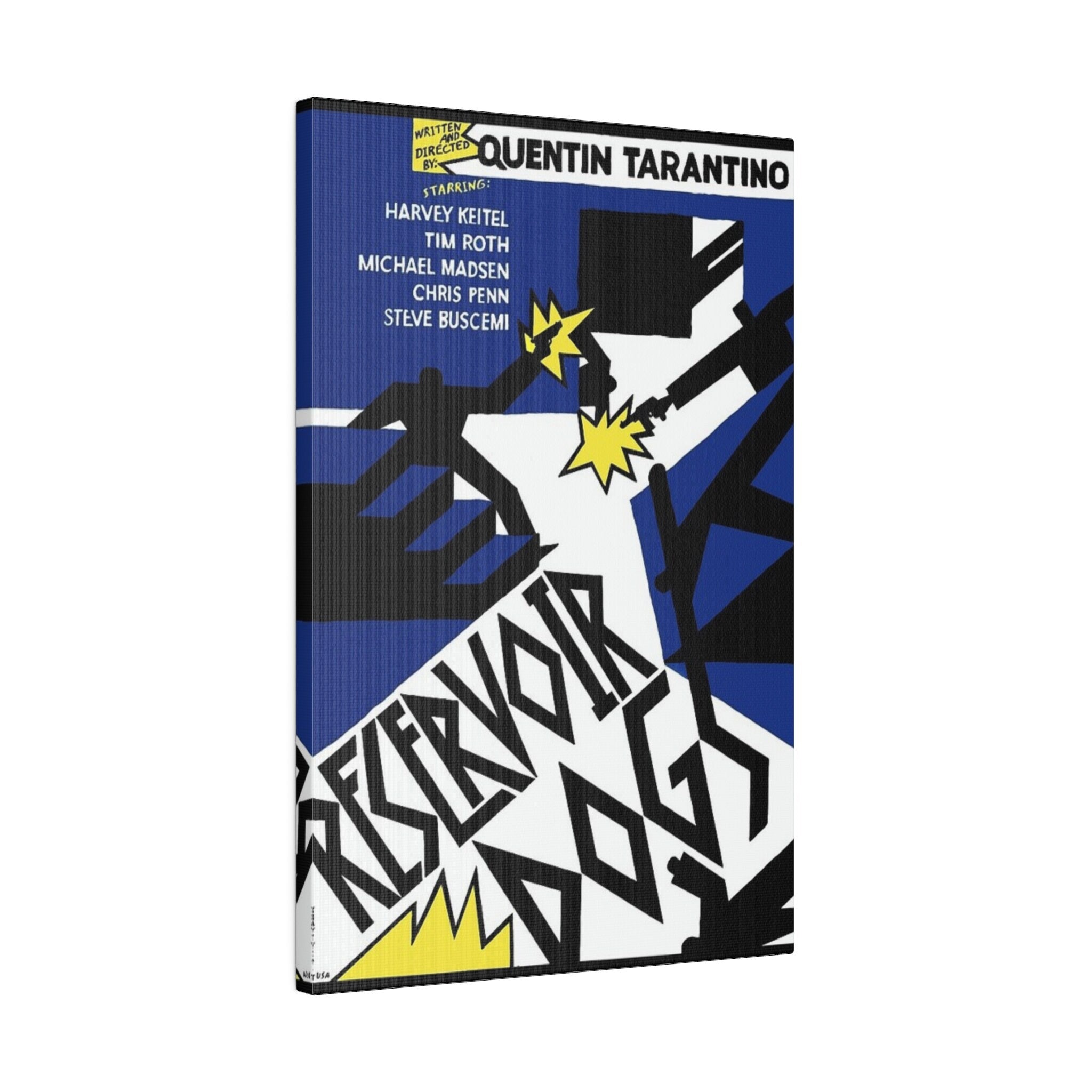 Reservoir Dogs Abstract Movie Poster Custom Canvas Wall Print
