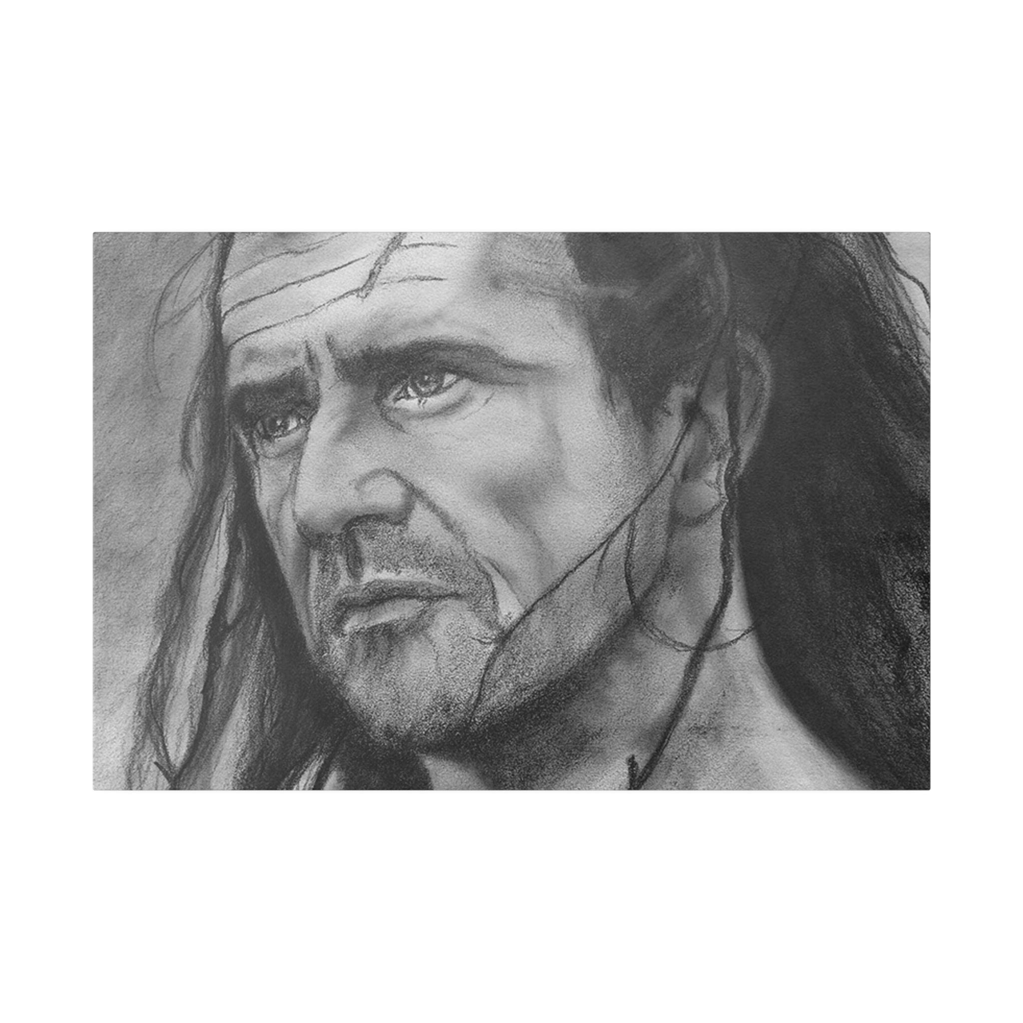 Braveheart William Wallace Sketch Custom Canvas Wall Print