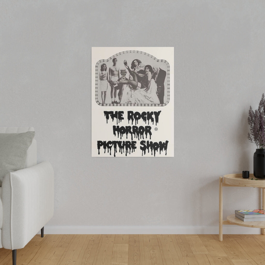 The Rocky Horror Picture Show B/W Custom Canvas Wall Print