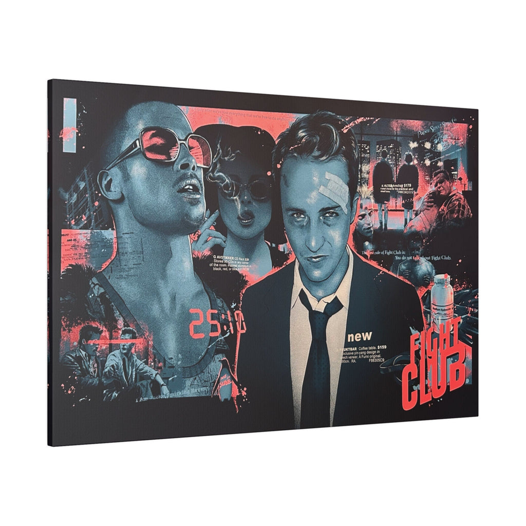 Fight Club Abstract Poster Custom Canvas Wall Print