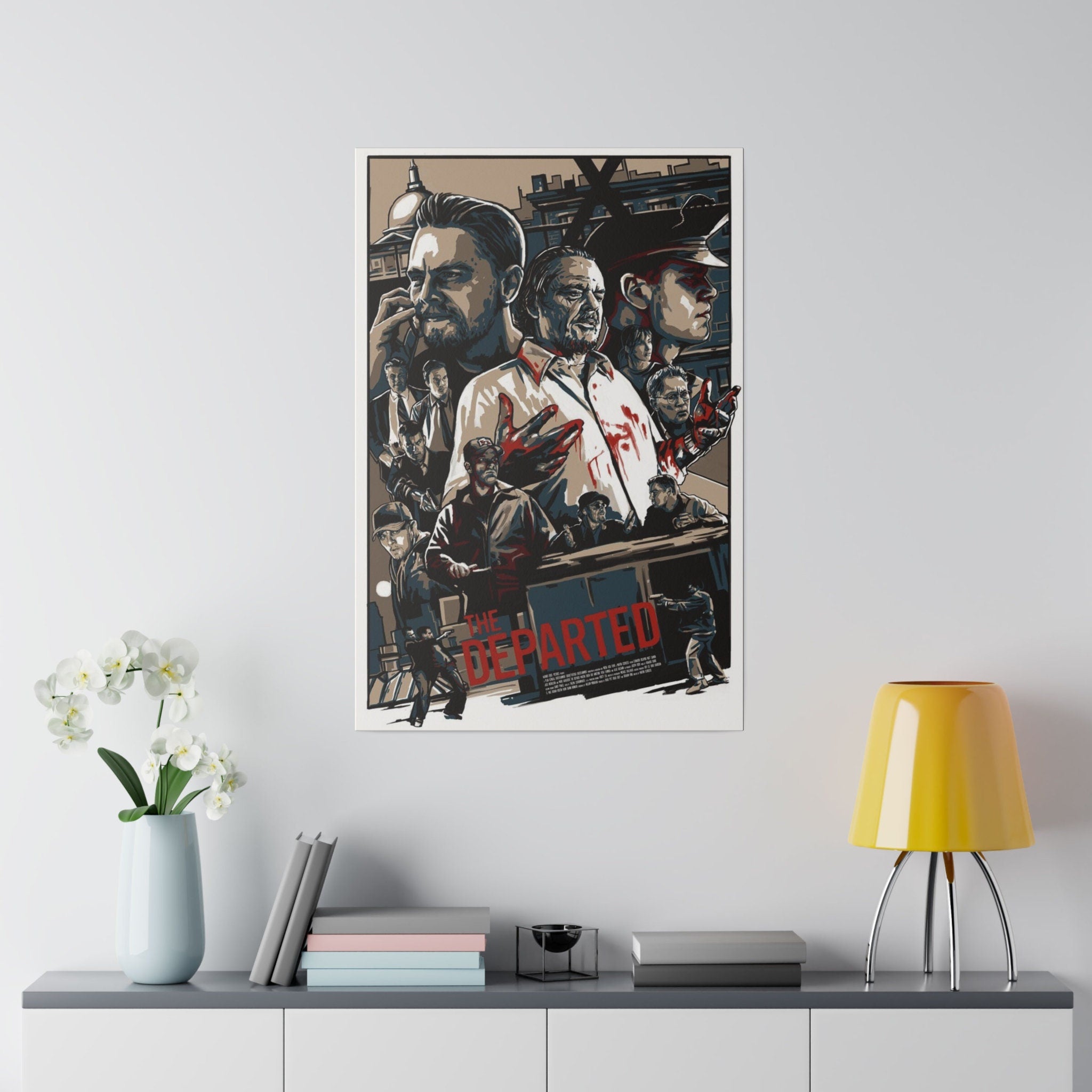 The Departed Graphic Comic Custom Canvas Wall Print