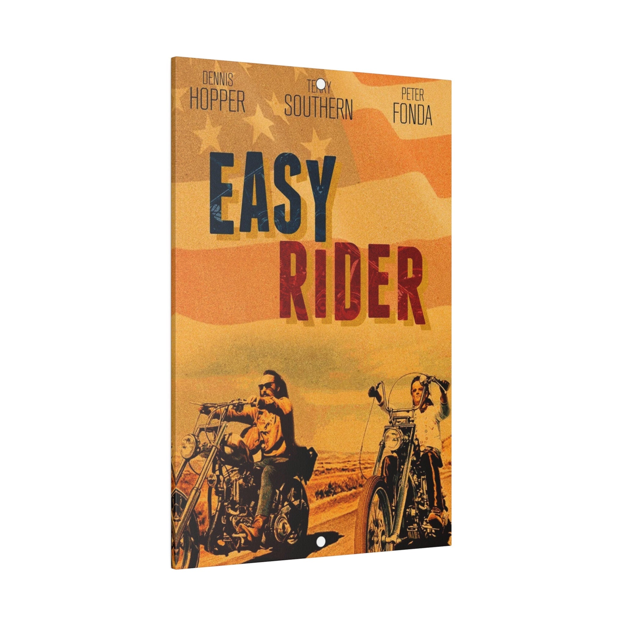 Easy Rider Flag Movie Poster Custom Canvas Wall Print