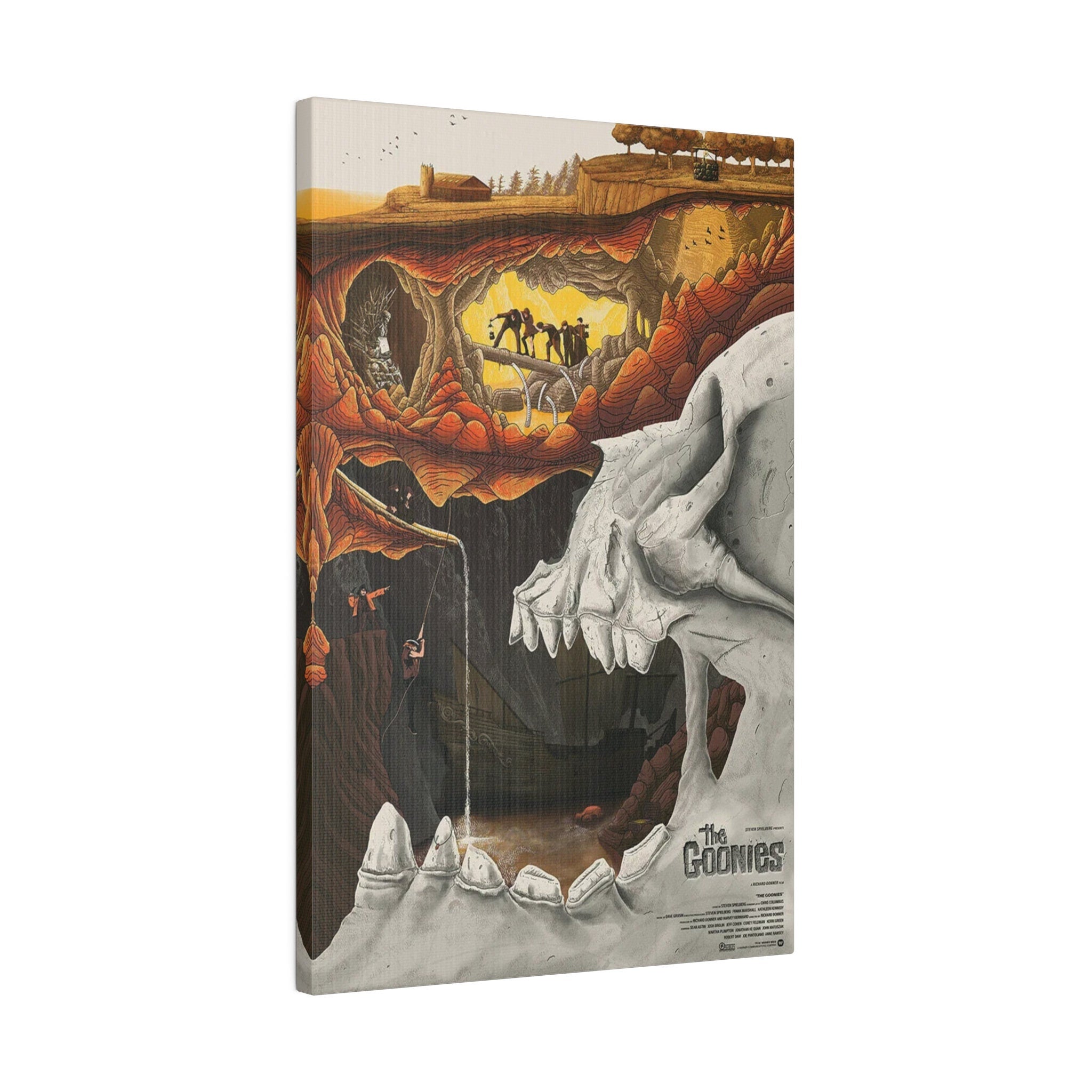 The Goonies Abstract Movie Poster Custom Canvas Wall Print