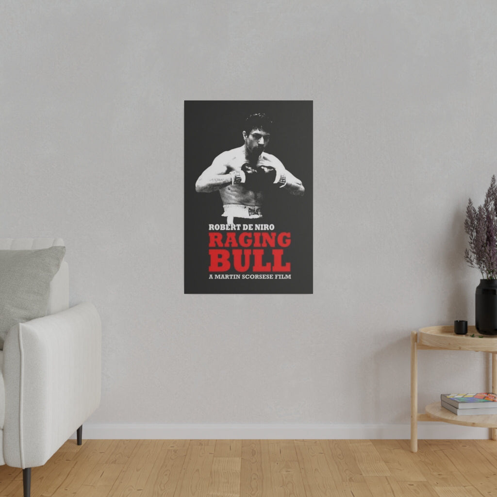 Raging Bull Poster Custom Canvas Wall Print