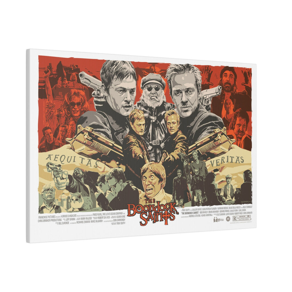 The Boondock Saints Graphic Novel Movie Poster Custom Canvas Wall Print