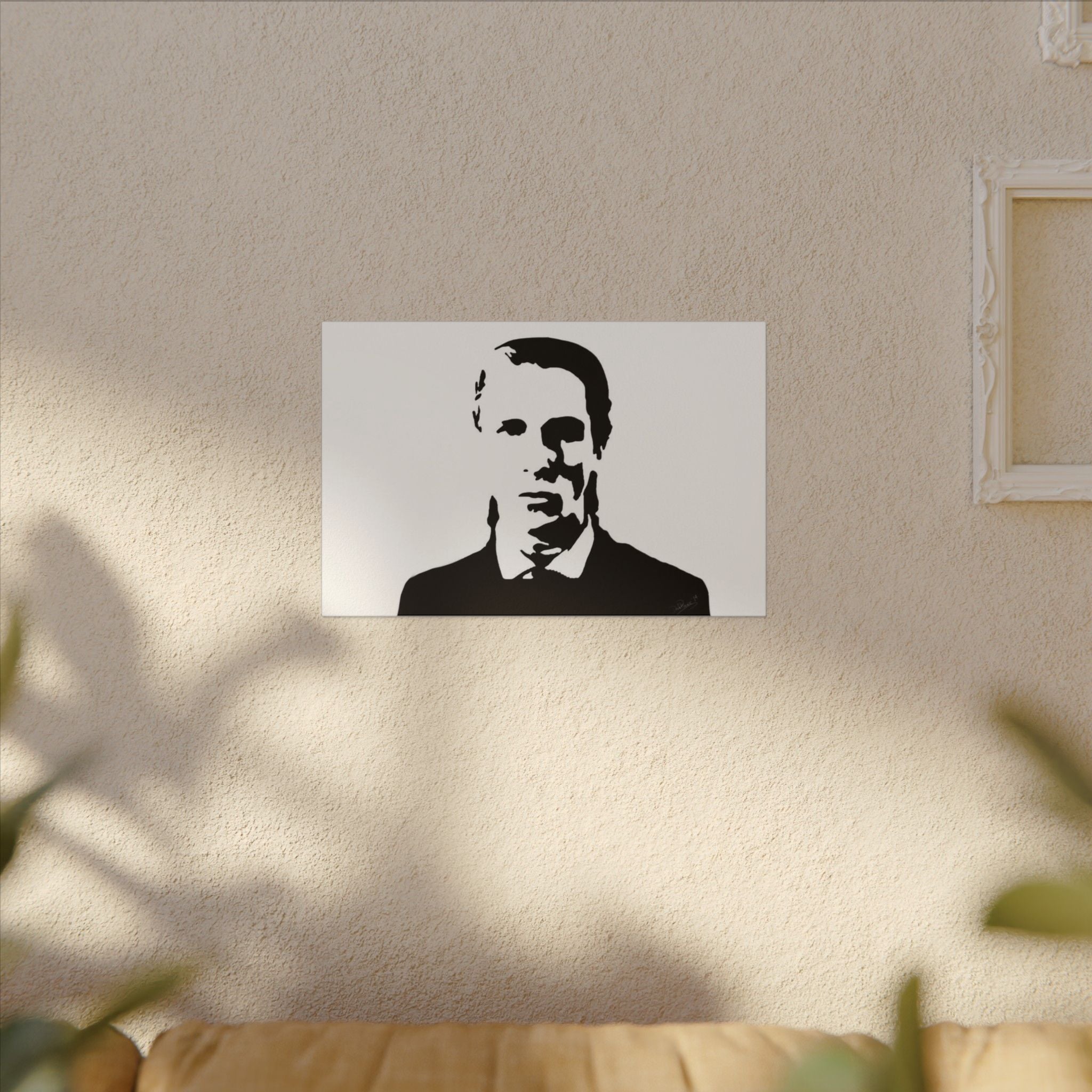 American Psycho Patrick Bateman Silhouette Custom Canvas Wall Print