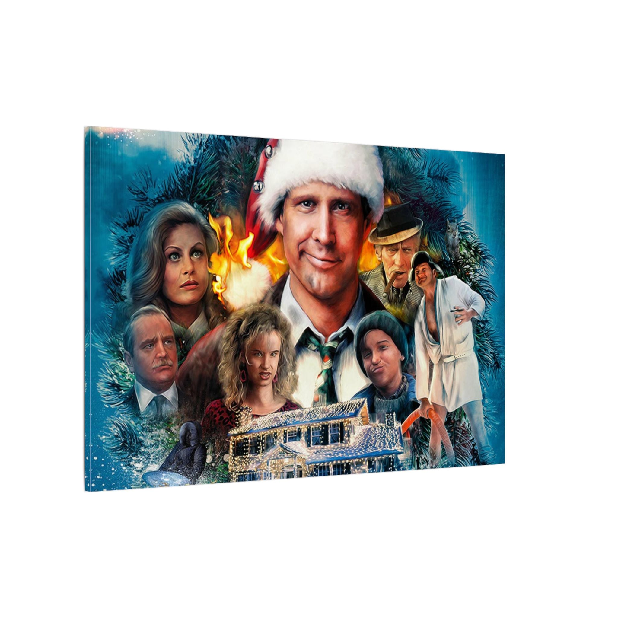 National Lampoon’s Christmas Vacation Illustrated Custom Canvas Wall Print
