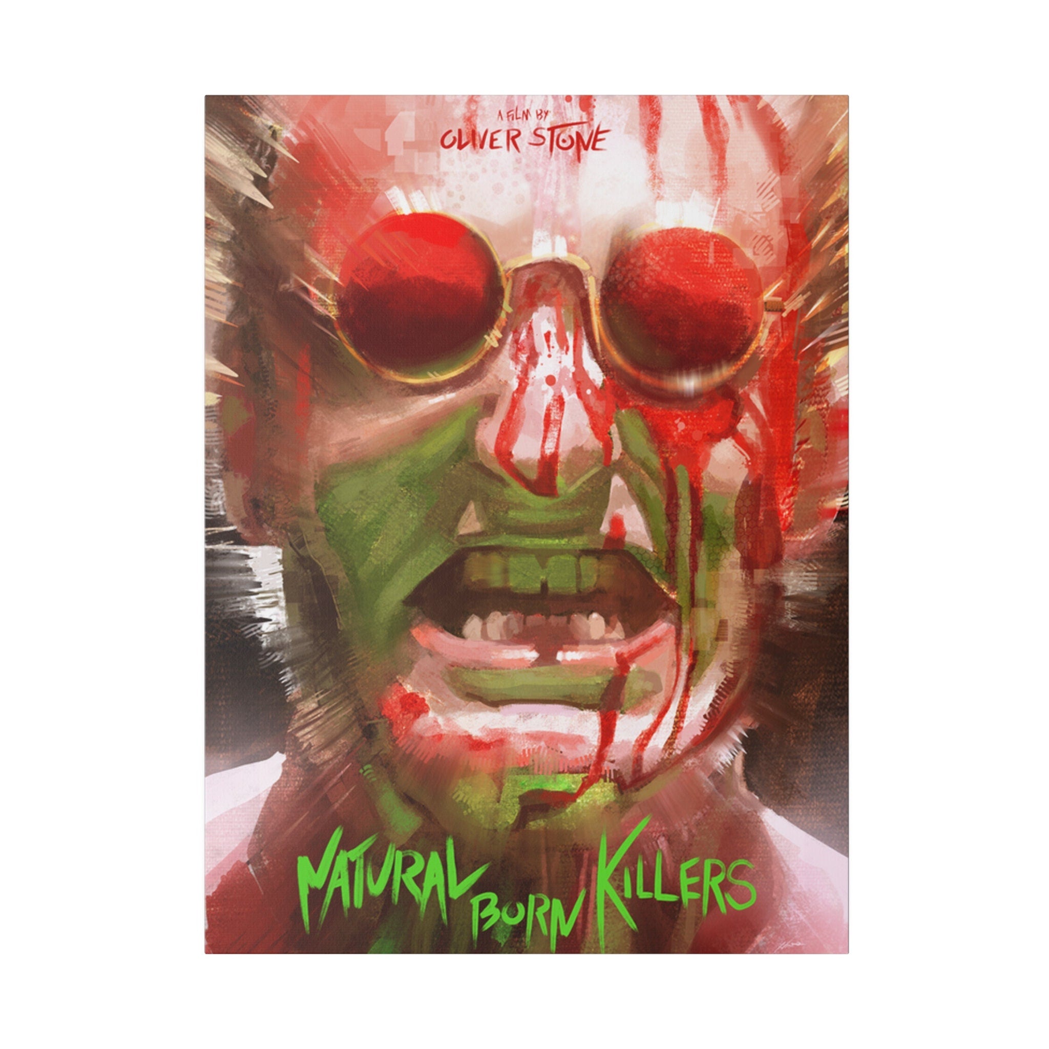 Natural Born Killers Demon Abstract Custom Canvas Wall Print