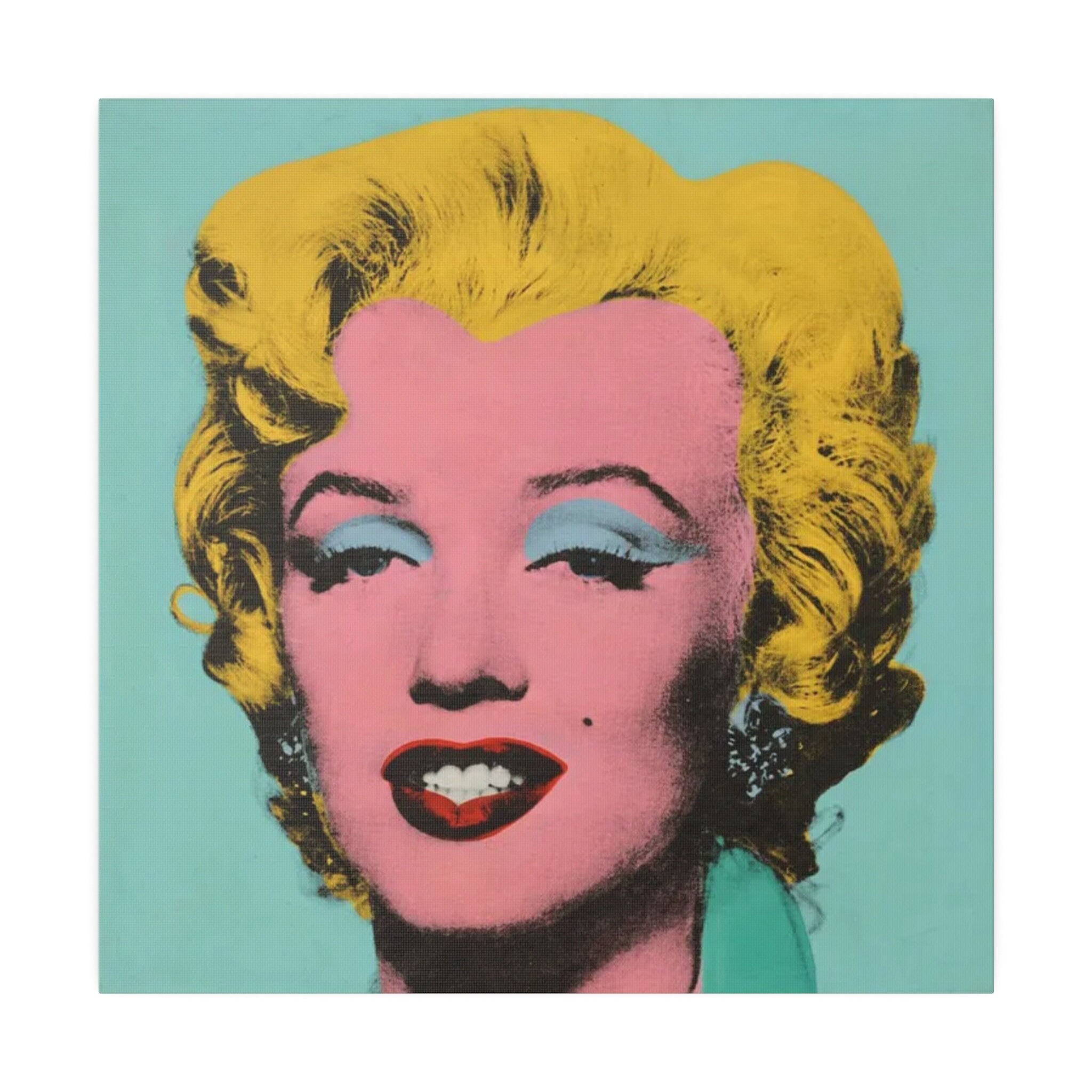 Marilyn Monroe Warhol Color Painting Custom Canvas Wall Print
