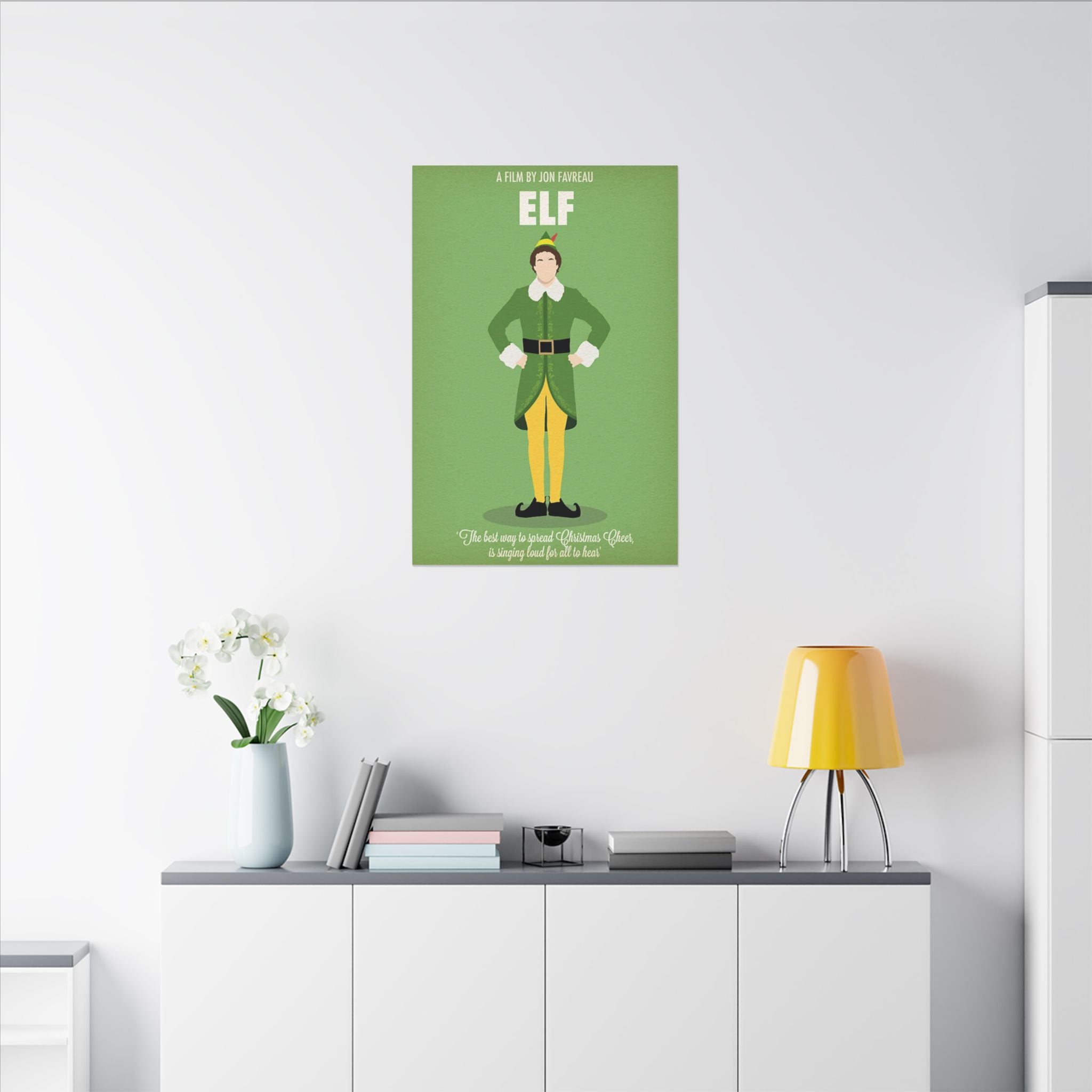 Elf Minimalist Buddy the Elf Custom Canvas Wall Print
