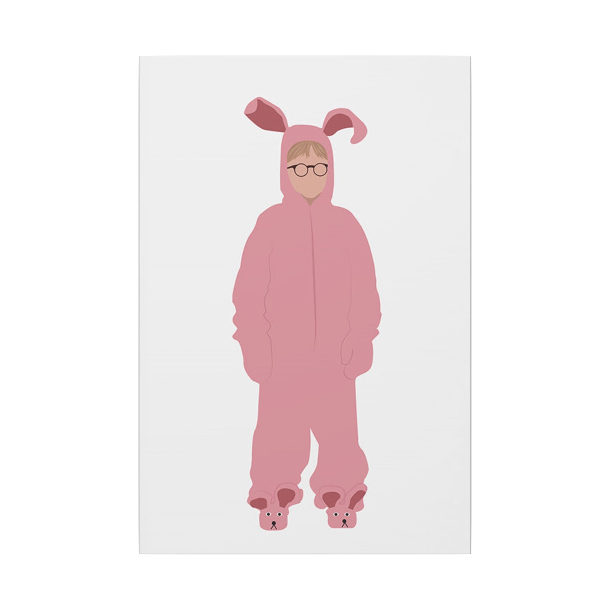 A Christmas Story Pink Bunny Suit Custom Canvas Wall Print