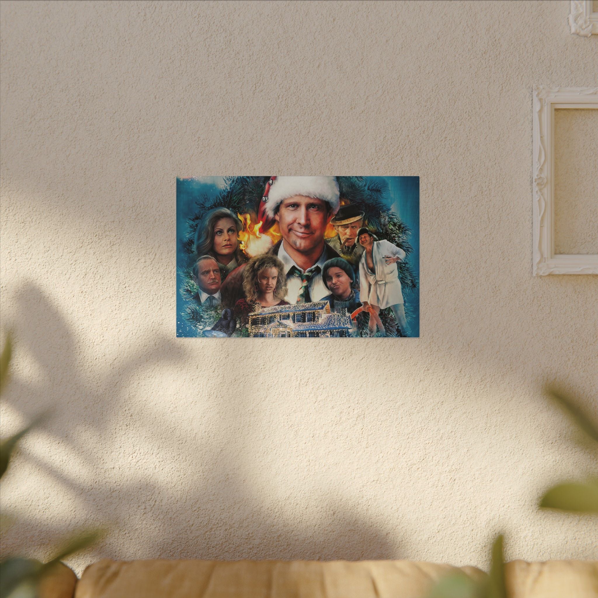 National Lampoon’s Christmas Vacation Illustrated Custom Canvas Wall Print