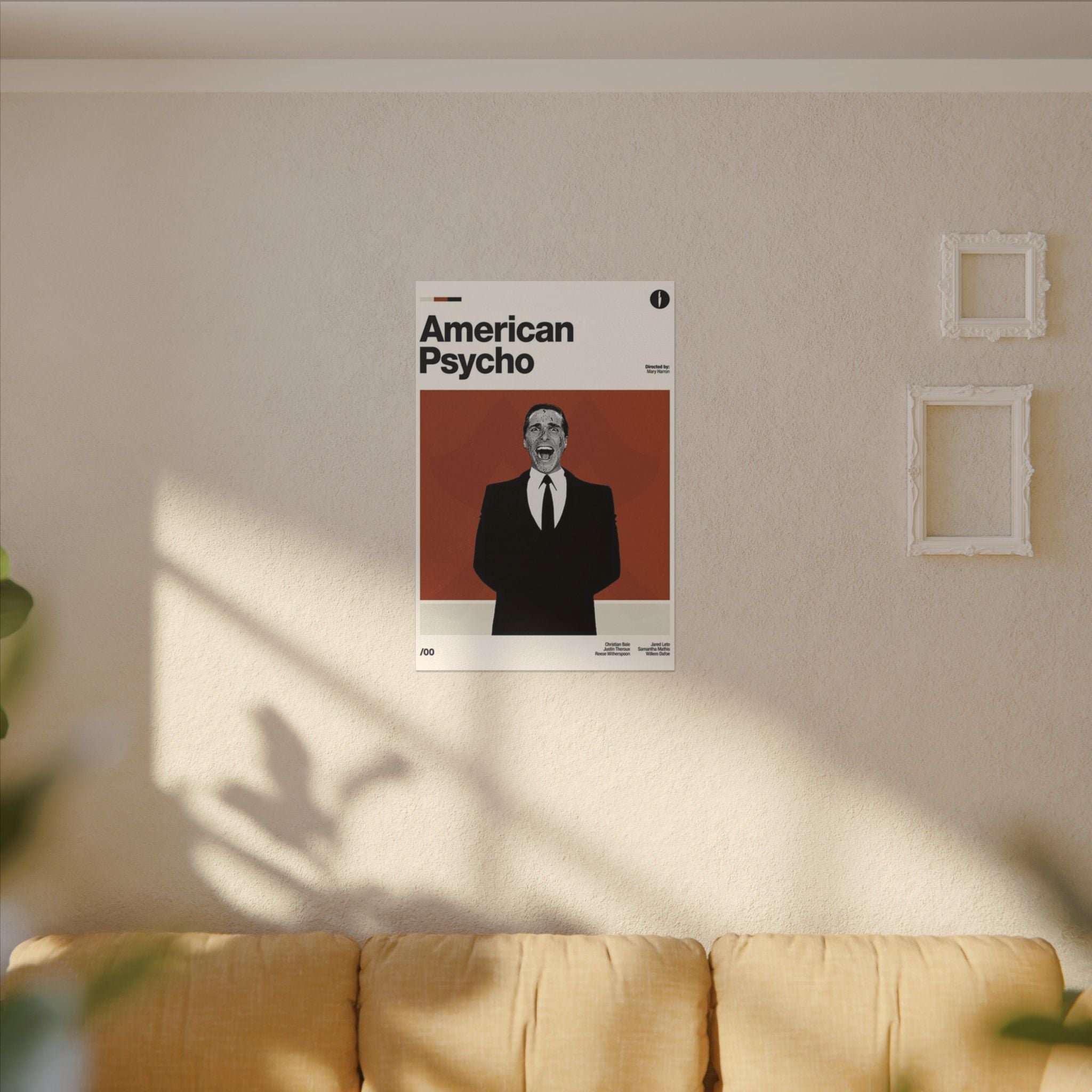 American Psycho Minimalist Poster Custom Canvas Wall Print