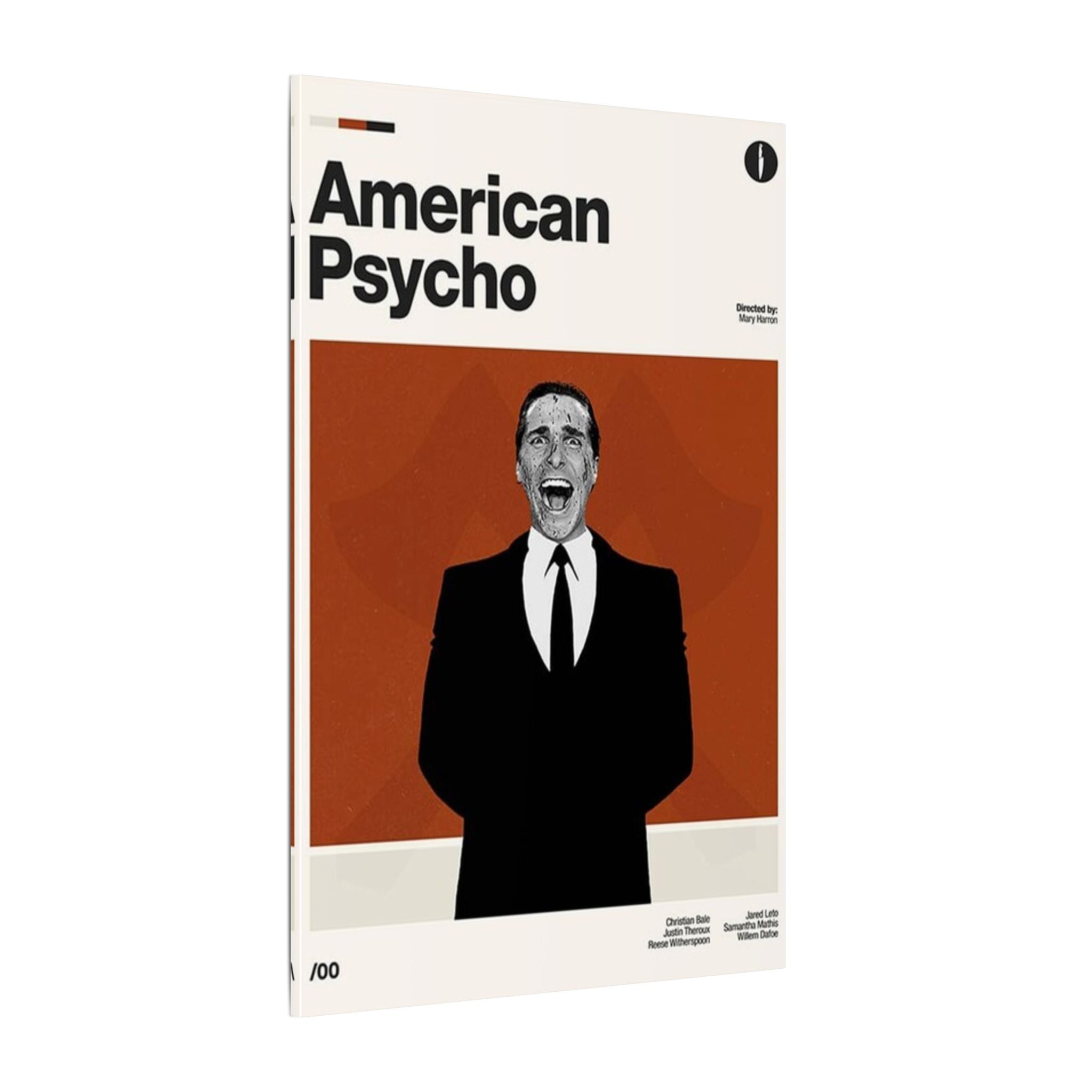 American Psycho Minimalist Poster Custom Canvas Wall Print