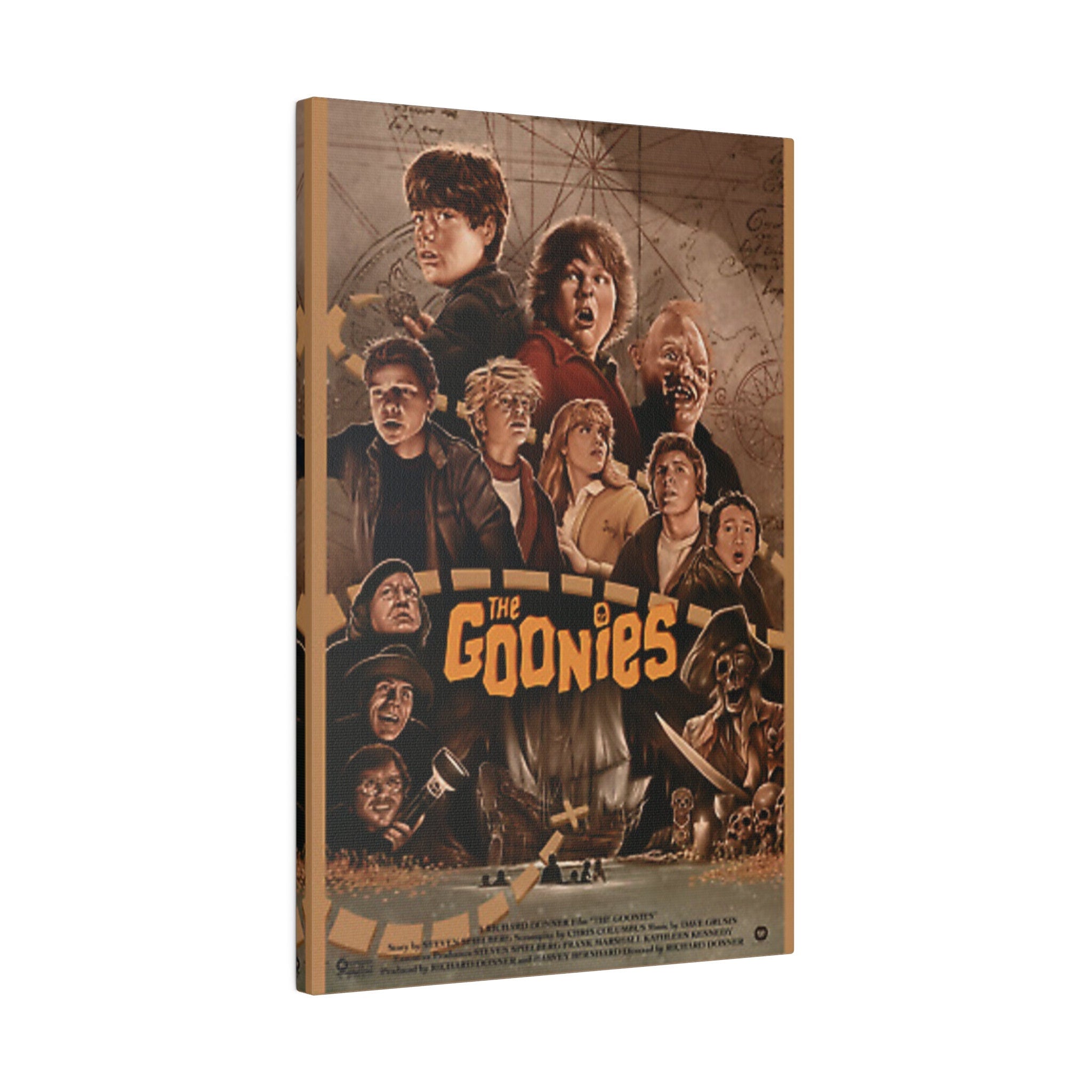 The Goonies Animated Movie Poster Custom Canvas Wall Print