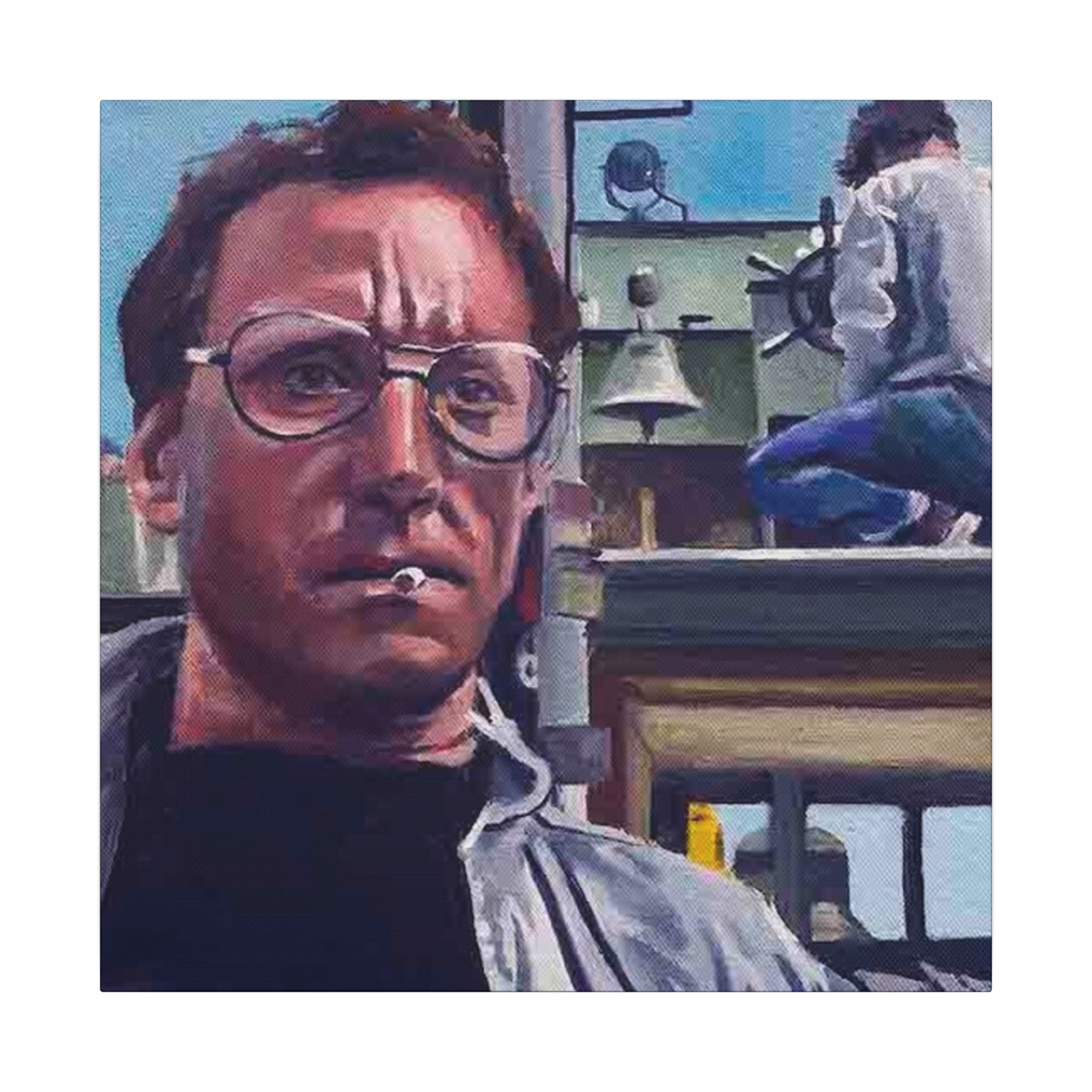 Jaws Classic Animated Custom Canvas Wall Print