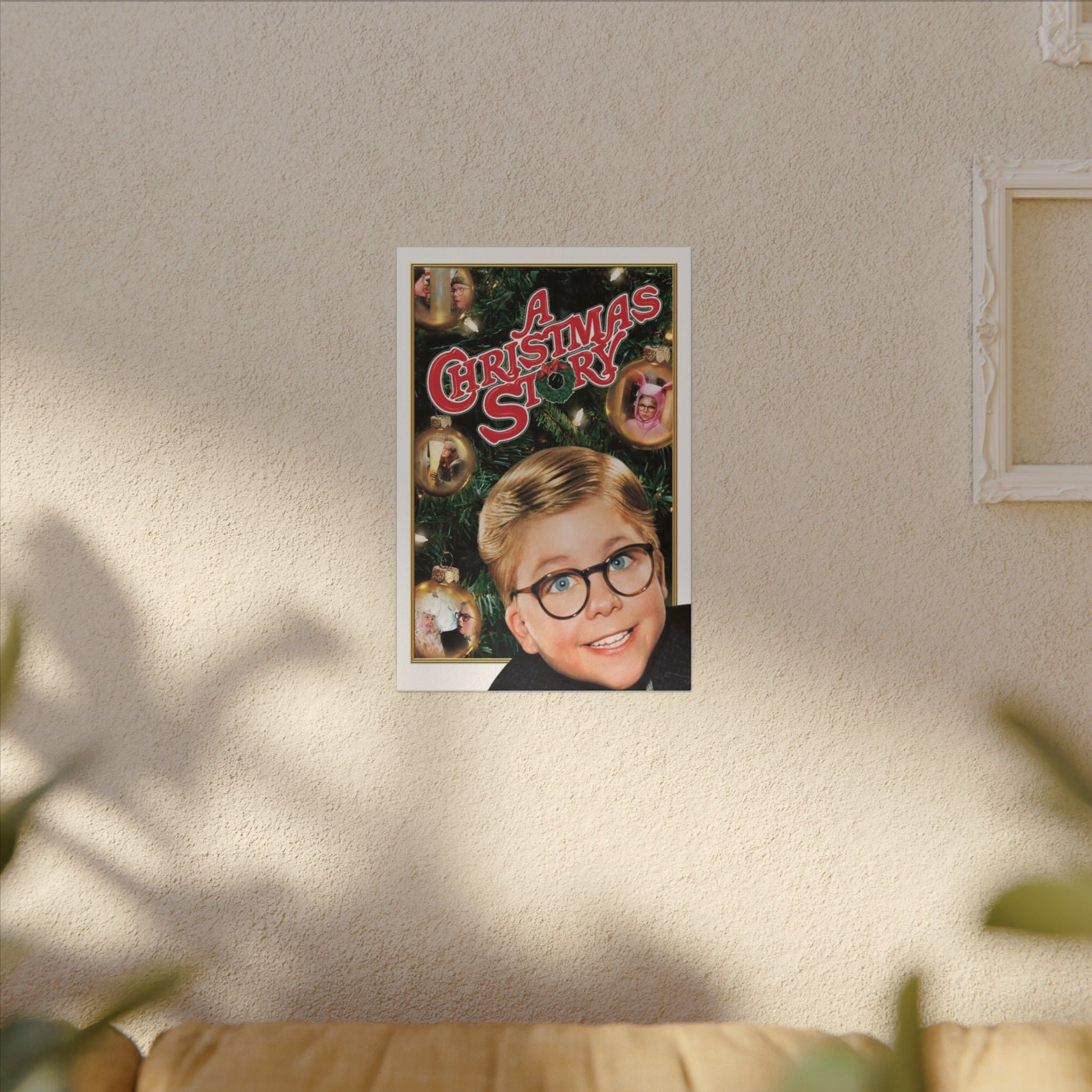 A Christmas Story Ornaments Custom Canvas Wall Print
