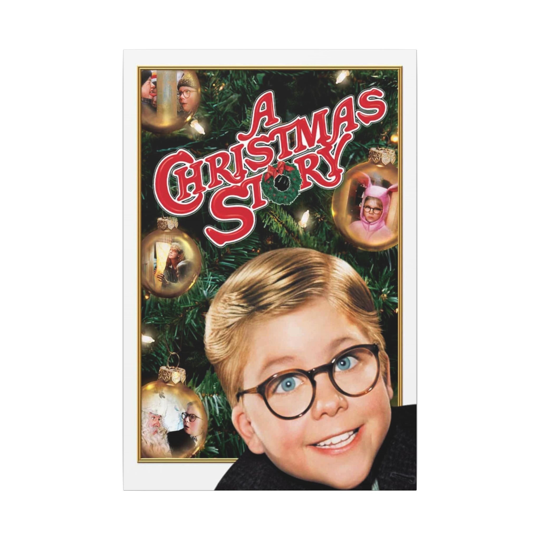 A Christmas Story Ornaments Custom Canvas Wall Print