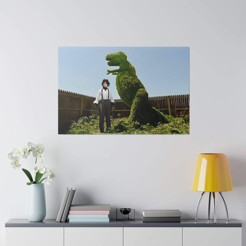 Edward Scissorhands Tree Sculpture Custom Canvas Wall Print