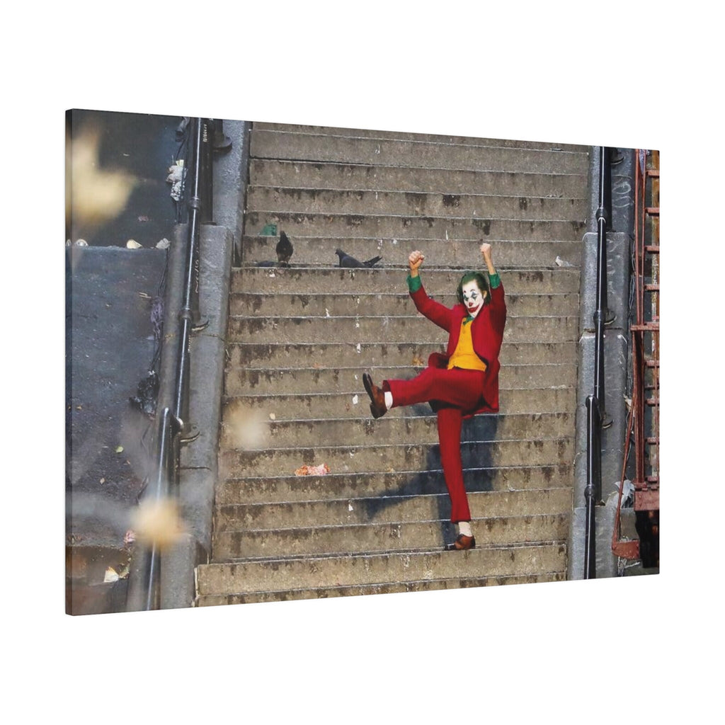 Joker Stairs Dance Color Photograph Custom Canvas Wall Print
