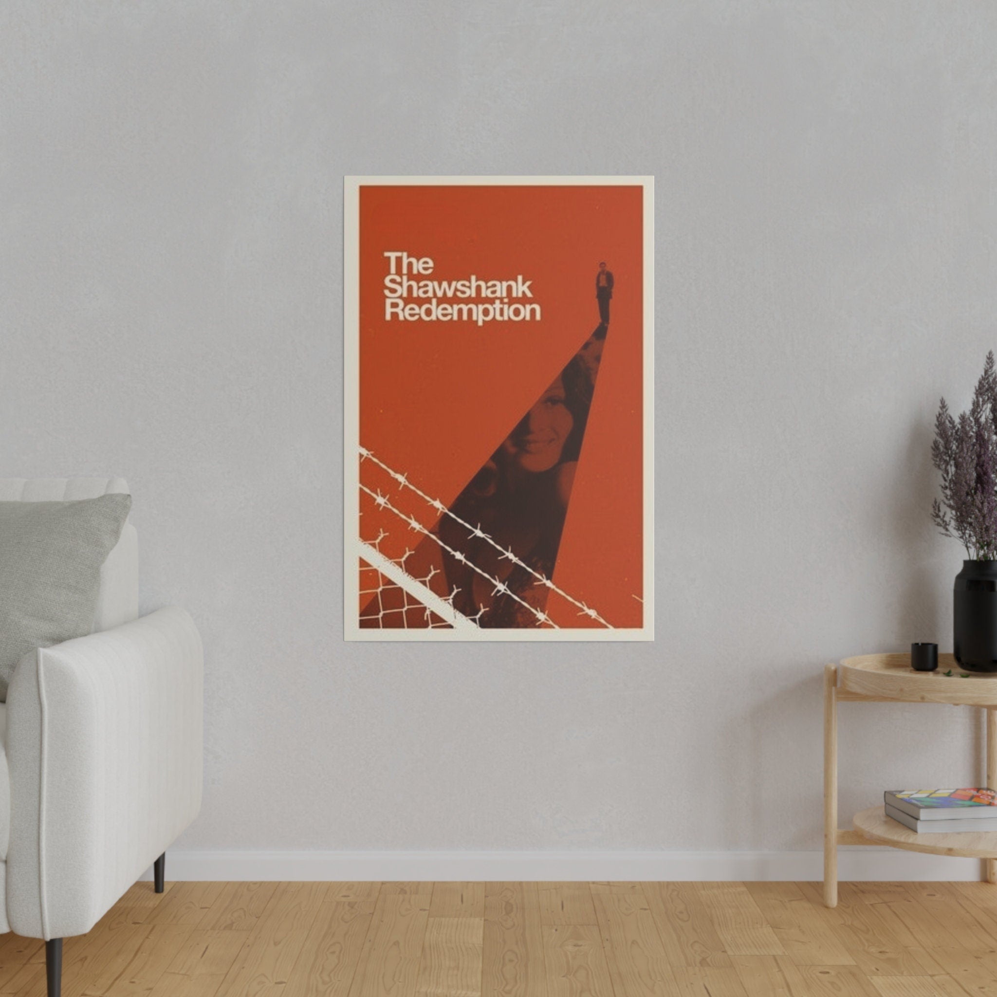 The Shawshank Redemption Simple Movie Poster Custom Canvas Wall Print