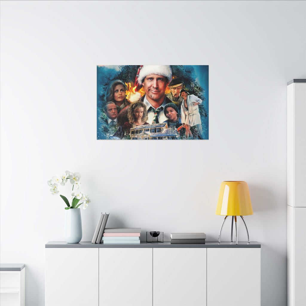 National Lampoon’s Christmas Vacation Illustrated Custom Canvas Wall Print