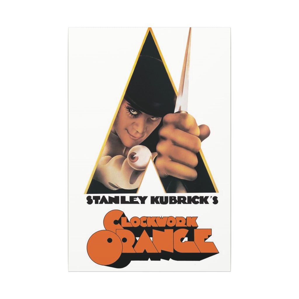 Clockwork Orange Classic Movie Poster Canvas Wall Print