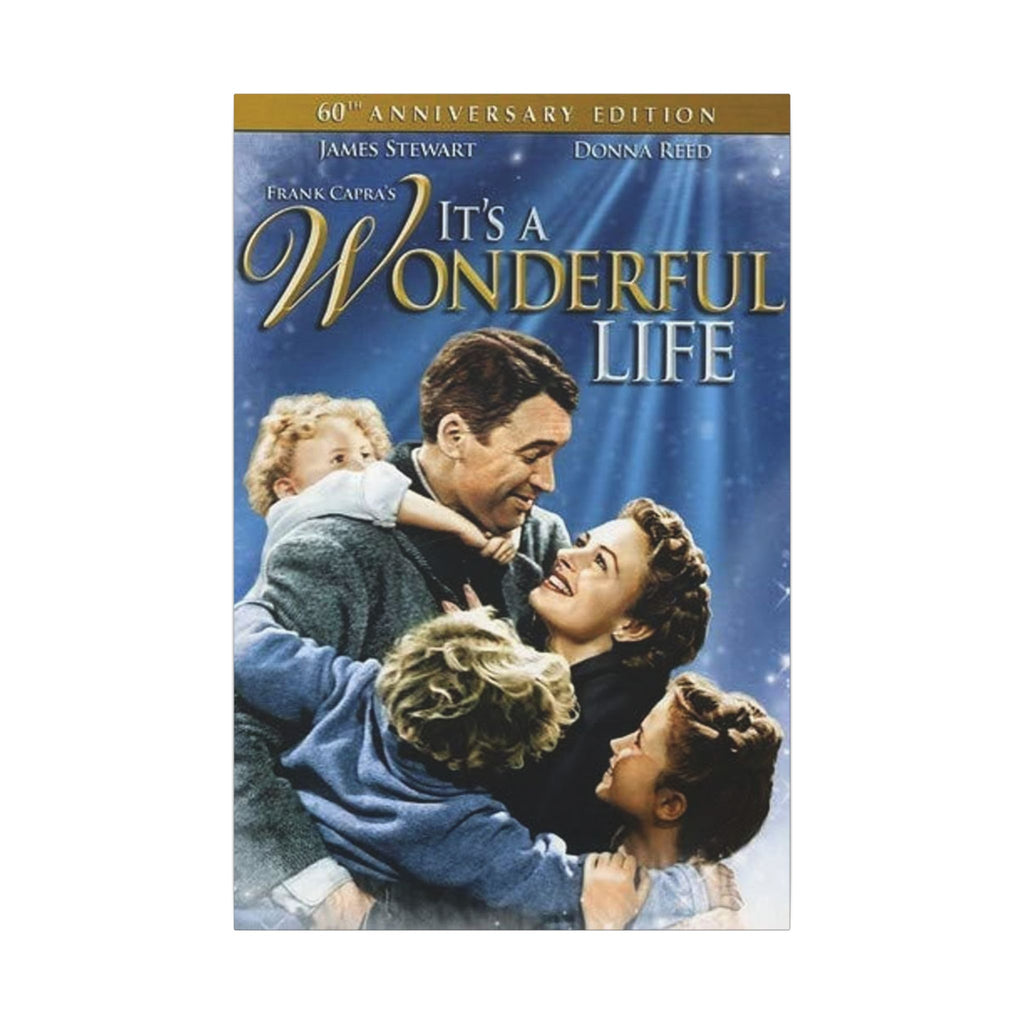 Its a Wonderful Life 60th Anniversary Poster Custom Canvas Wall Print