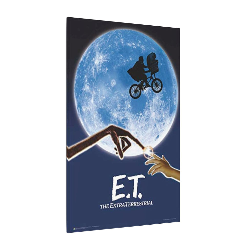 E.T. Iconic Flying Bicycle Artwork Custom Canvas Wall Print