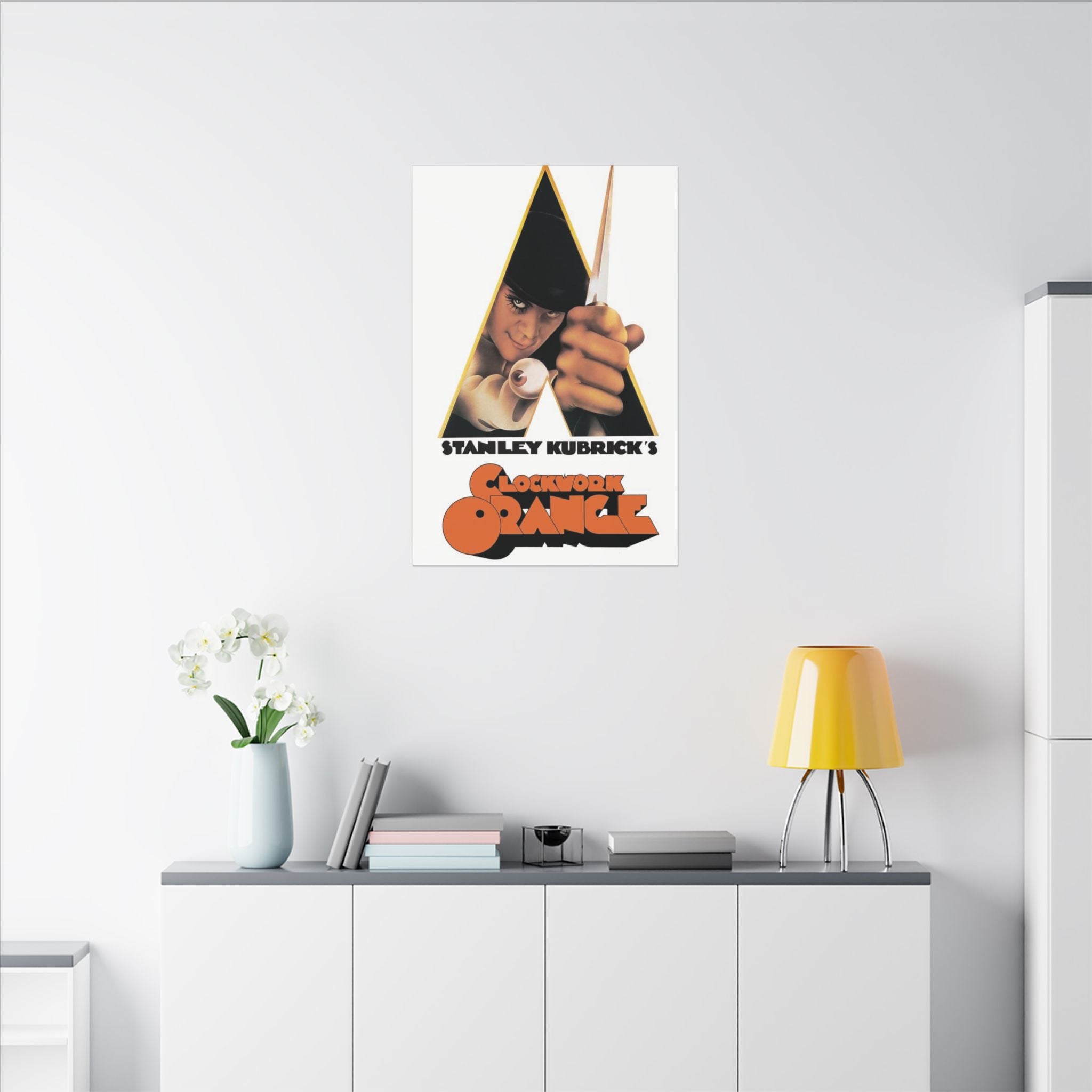 Clockwork Orange Classic Movie Poster Canvas Wall Print