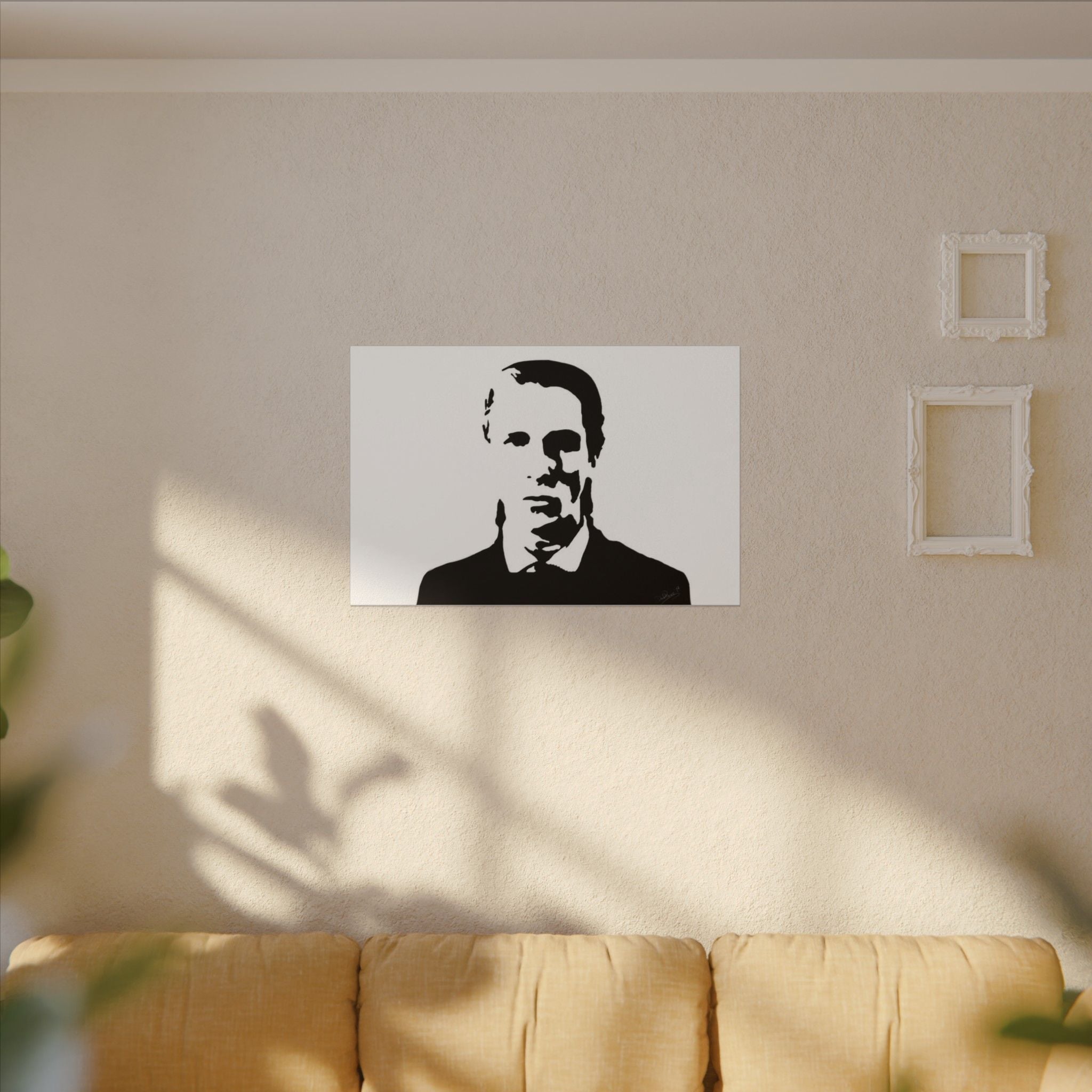 American Psycho Patrick Bateman Silhouette Custom Canvas Wall Print
