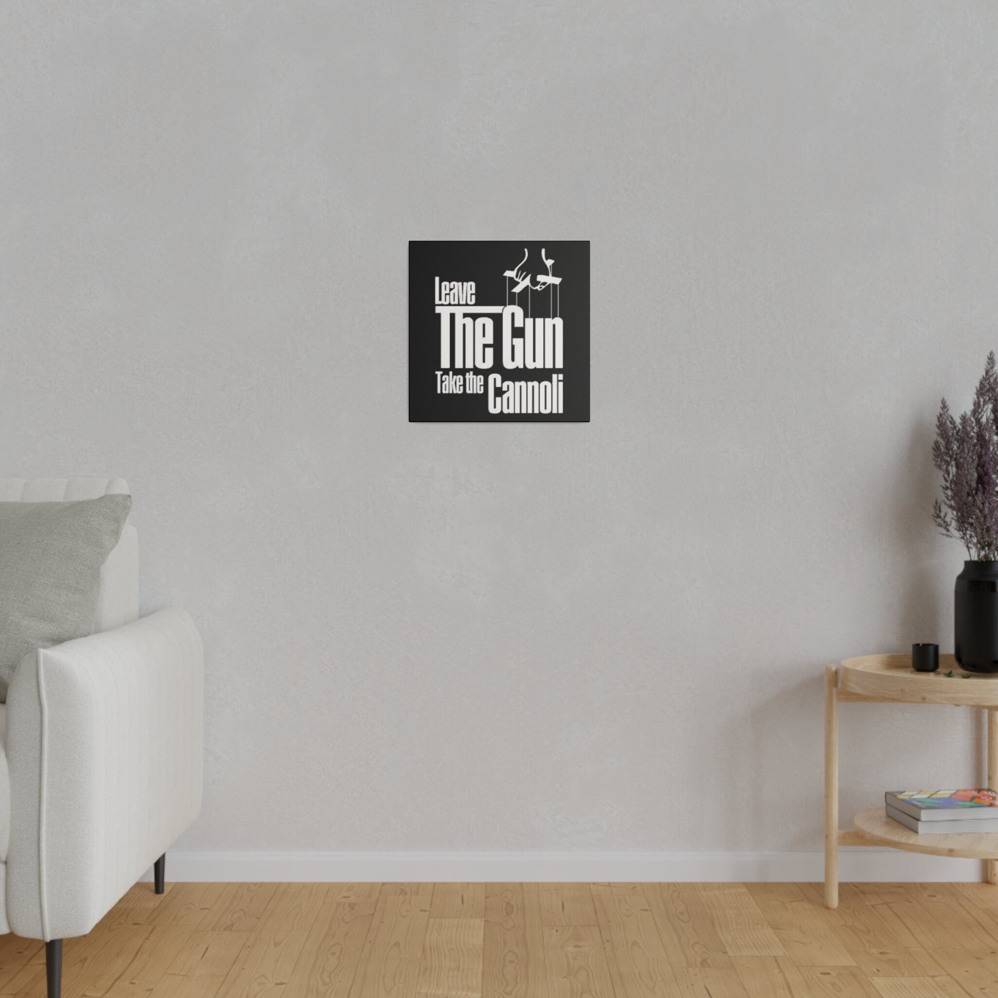 The Godfather "Leave The Gun, Take The Cannoli" Custom Canvas Wall Print