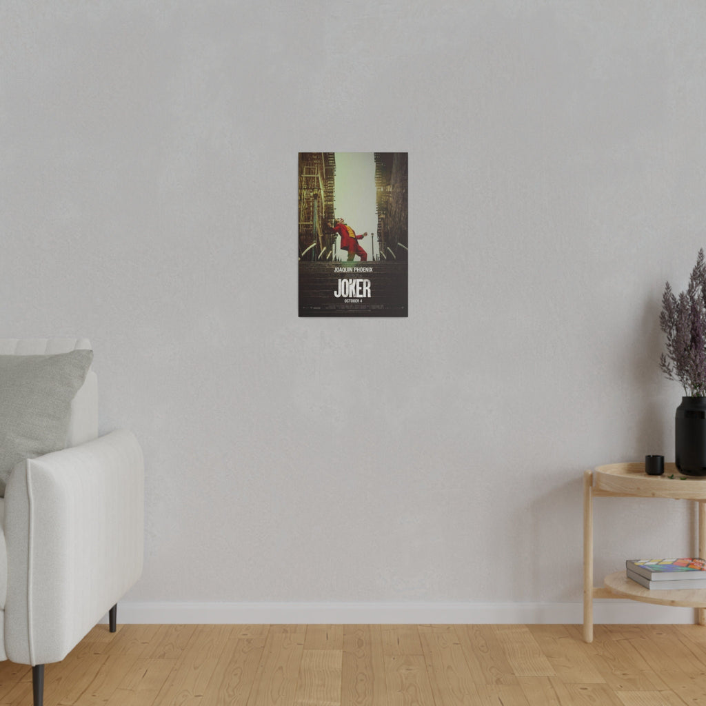 Joker Stairs Movie Poster Custom Canvas Wall Print