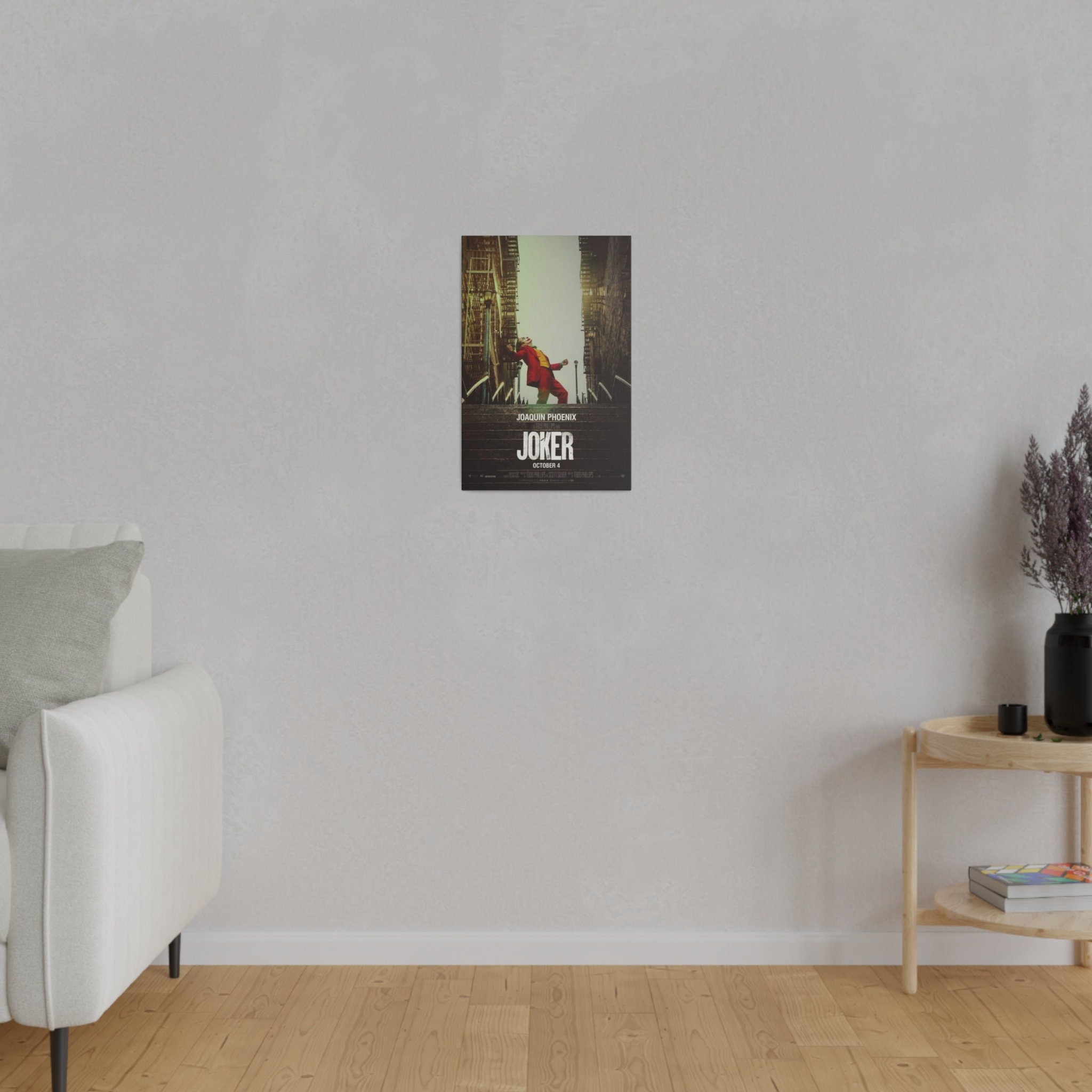 Joker Stairs Movie Poster Custom Canvas Wall Print