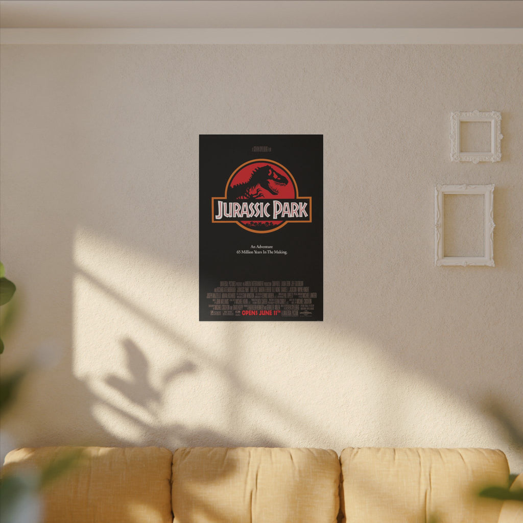 Jurassic Park Classic Movie Poster Custom Canvas Wall Print